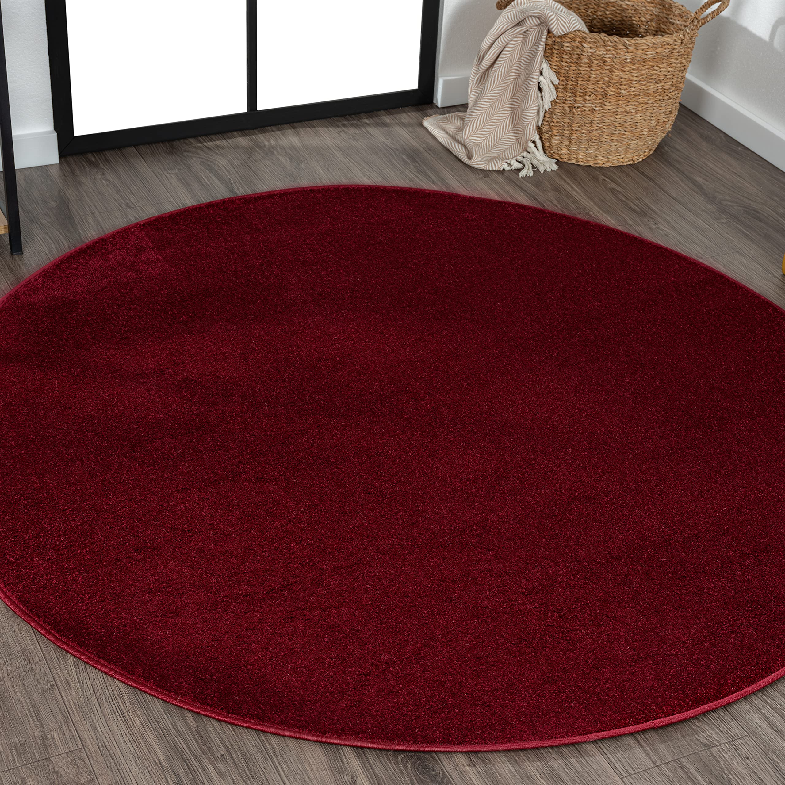 JONATHAN Y SEU100Q-8R Haze Solid Low-Pile Indoor Area Rug, Coastal, Bohemian, Minimalist, Classic, Casual for Bedroom,Kitchen,Li