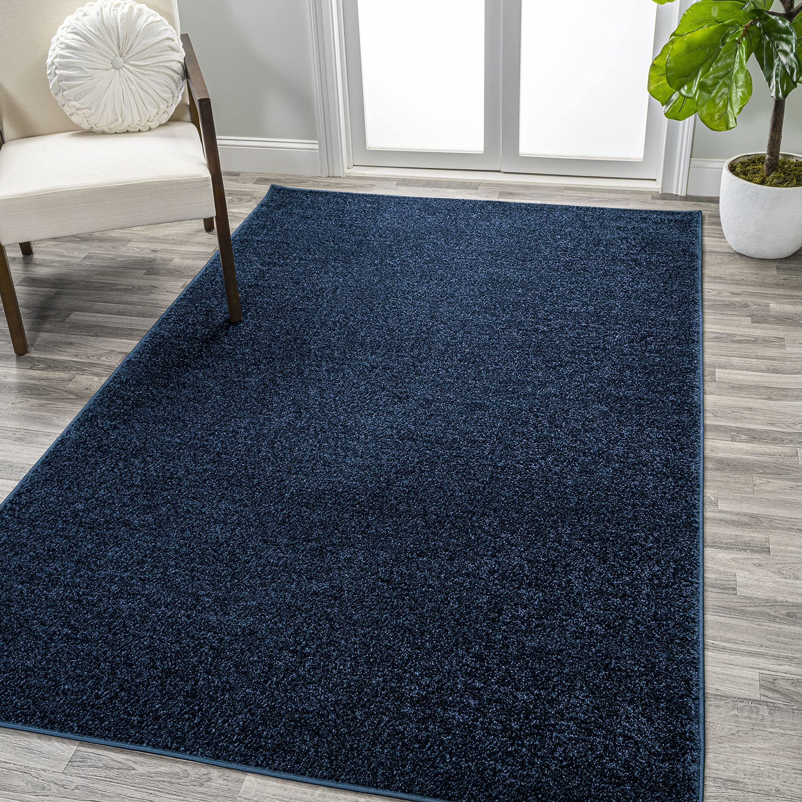 JONATHAN Y SEU100C-8 Haze Solid Low-Pile Indoor Area-Rug Casual Contemporary Solid Traditional Easy-Cleaning Bedroom Kitchen Liv