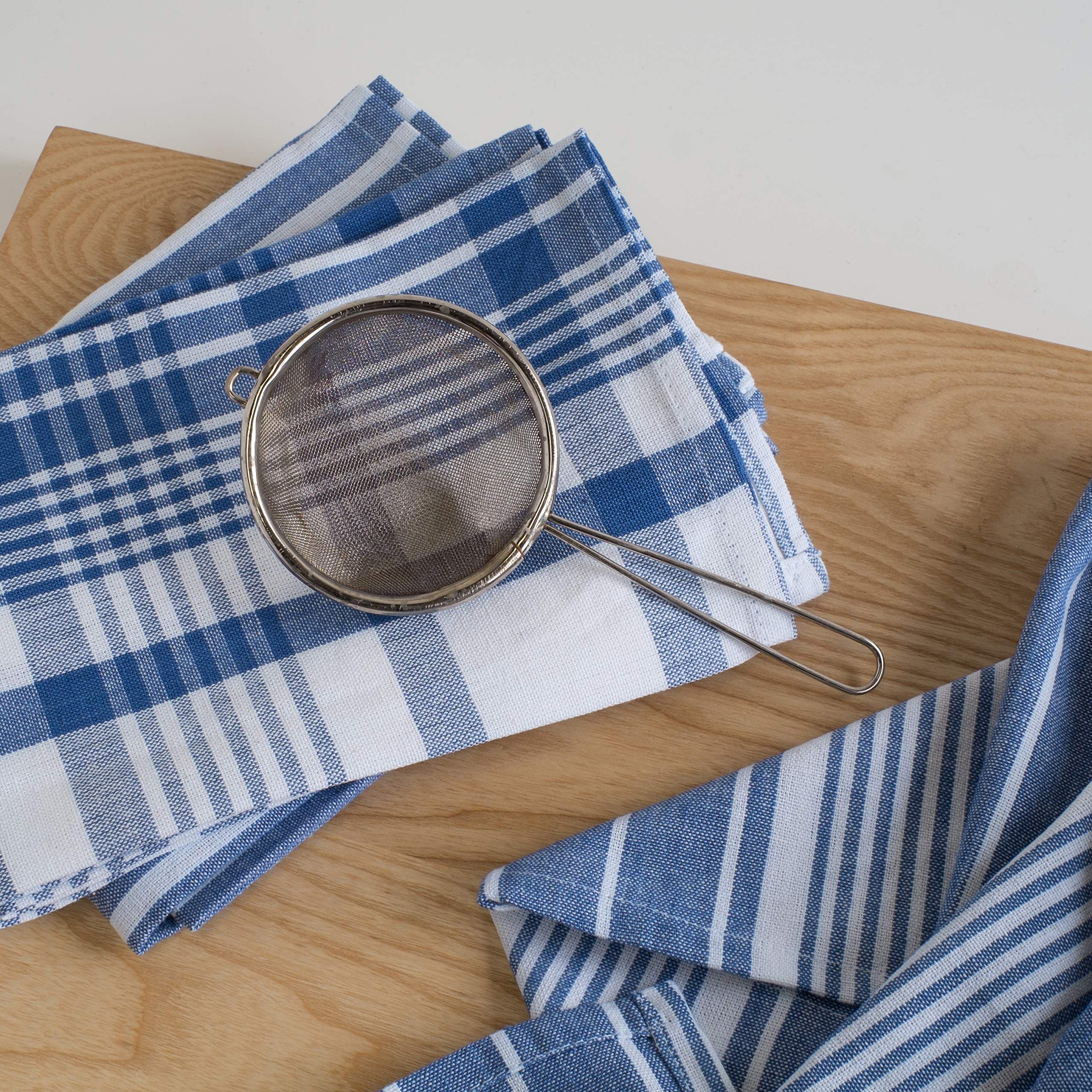 Now Designs Jumbo Pure Kitchen Towel Set Of 3, Royal Blue