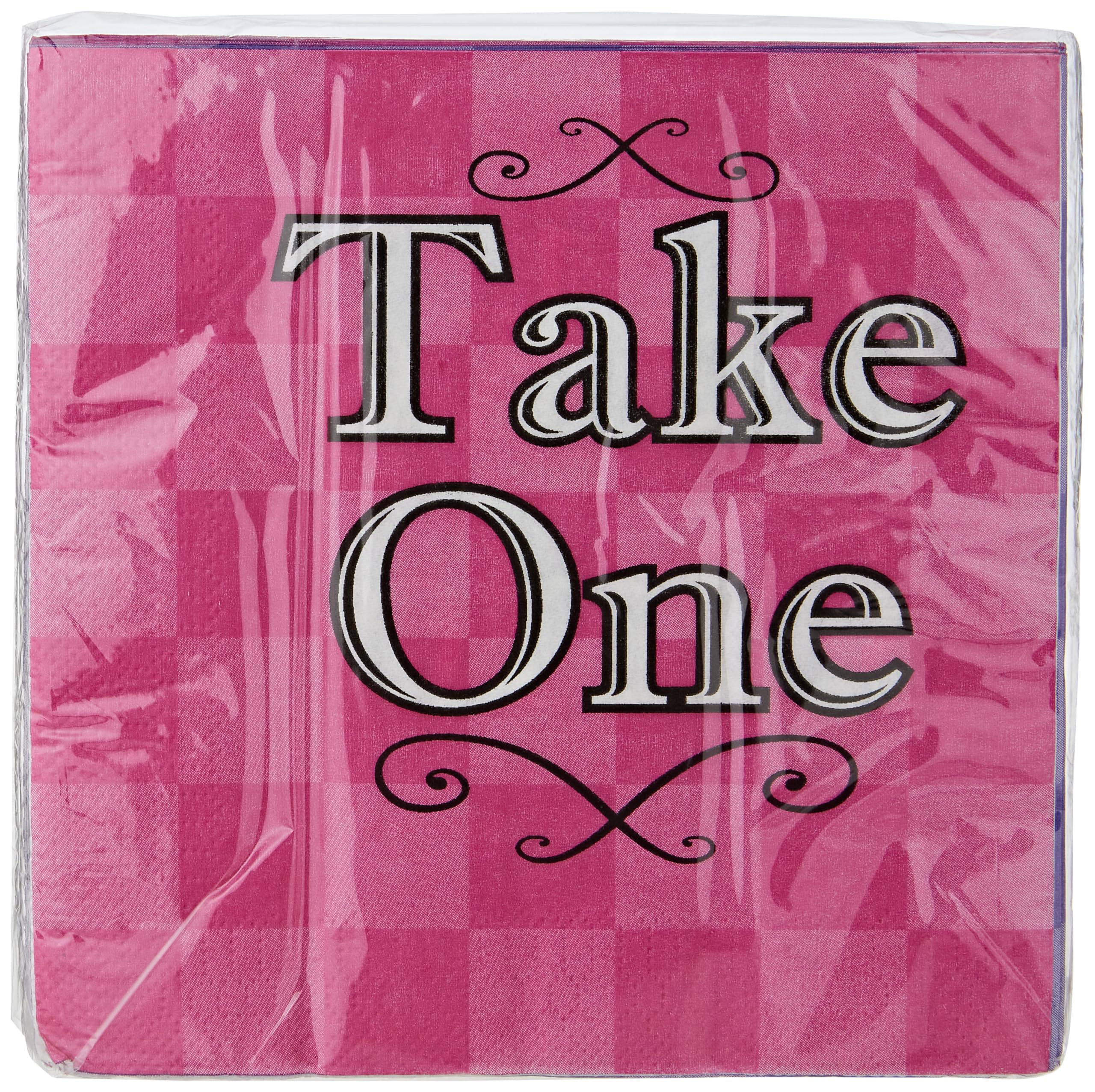 Beistle 58180, 48 Piece Alice In Wonderland Luncheon Napkins,Pink/Purple/White/Black