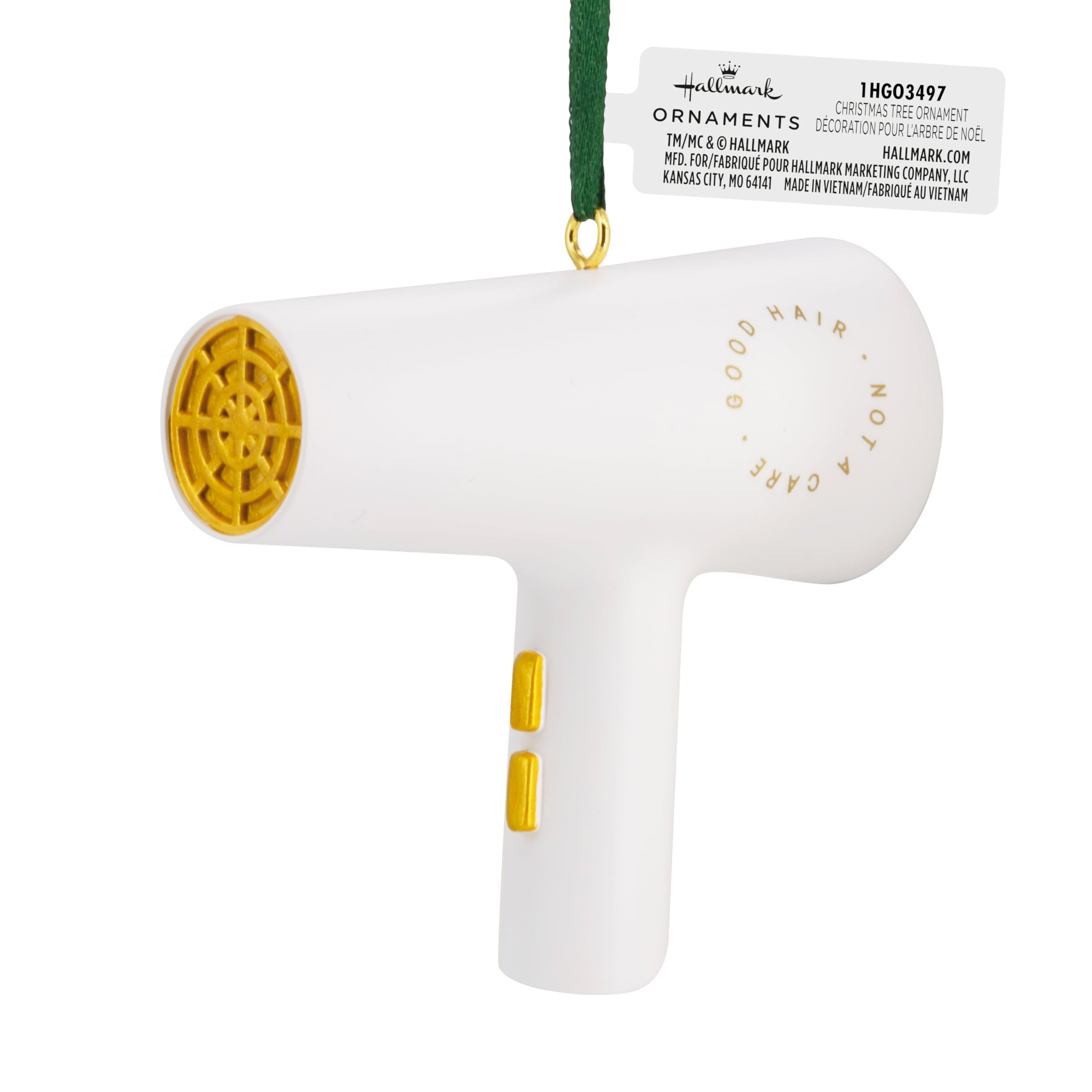 Hallmark Hairdresser Hair Dryer Christmas Ornament