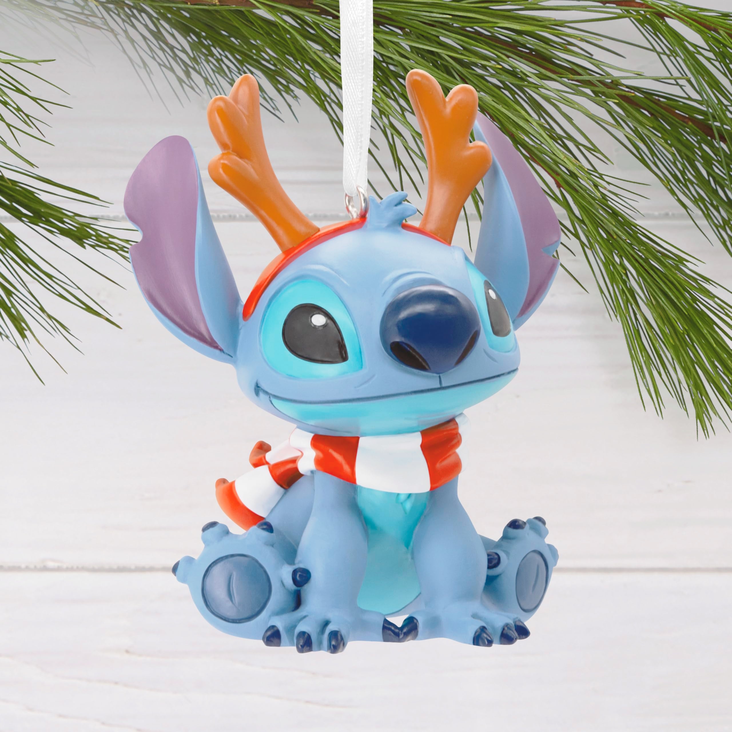 Hallmark Disney Stitch Reindeer Stitch Christmas Ornament, Gifts for Disney Fans