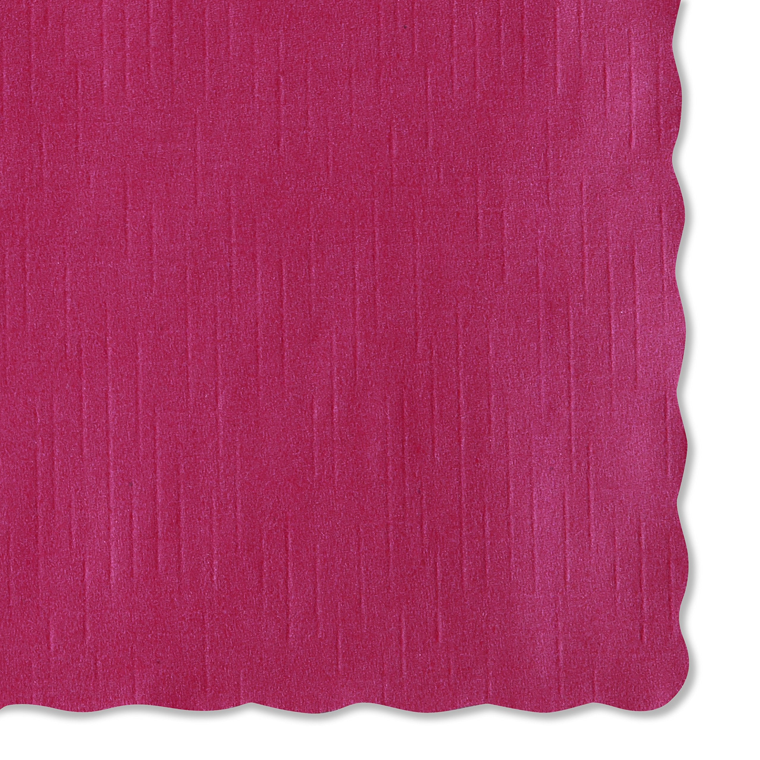 Hoffmaster 310521 Paper Placemat, 13-1/2'' Length X 9-1/2'' Width, Scalloped Edge, Red (Case Of 1000)