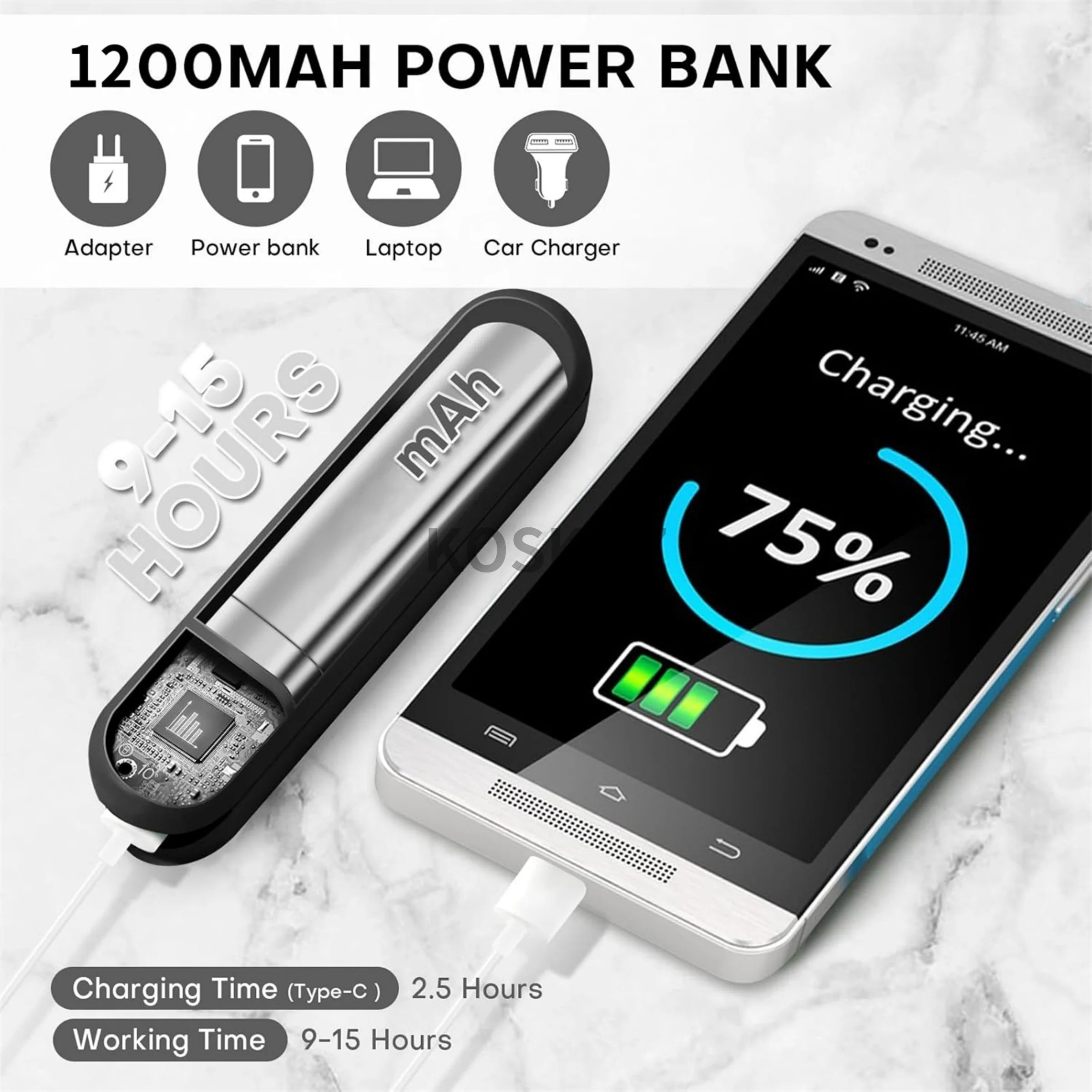 Handheld Mini Fan, Portable Small Pocket Fan, USB Rechargeable Personal Fan with Power Bank, Travel Summer Essentials for Women