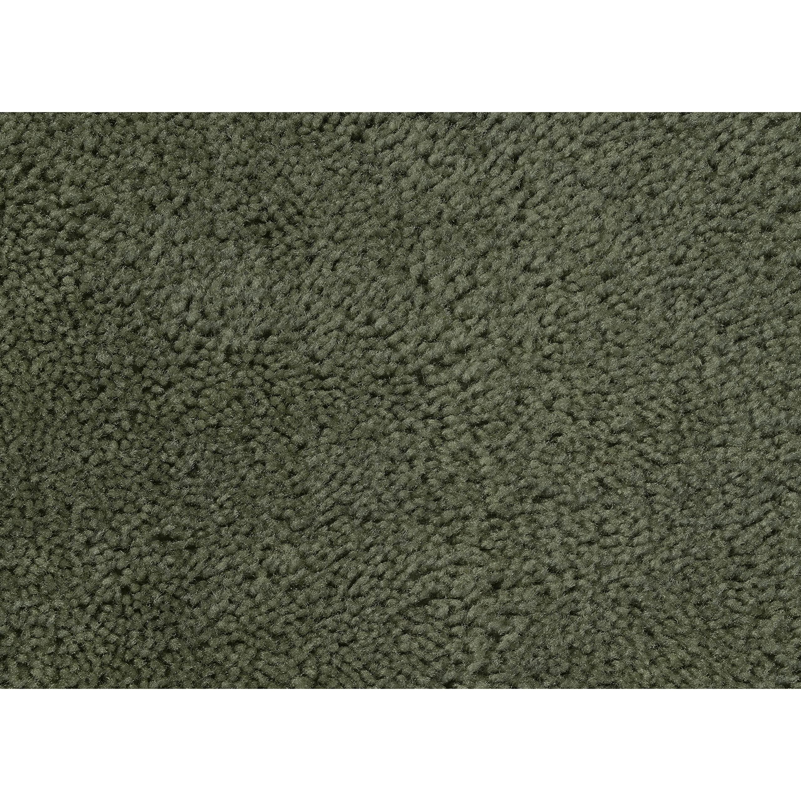 Garland Rug Traditional Nylon Washable Deep Fern 3 Bath Rugs (17 X 24, 21 X 34, 21 X 34) - Soft, Absorbent, And Styl