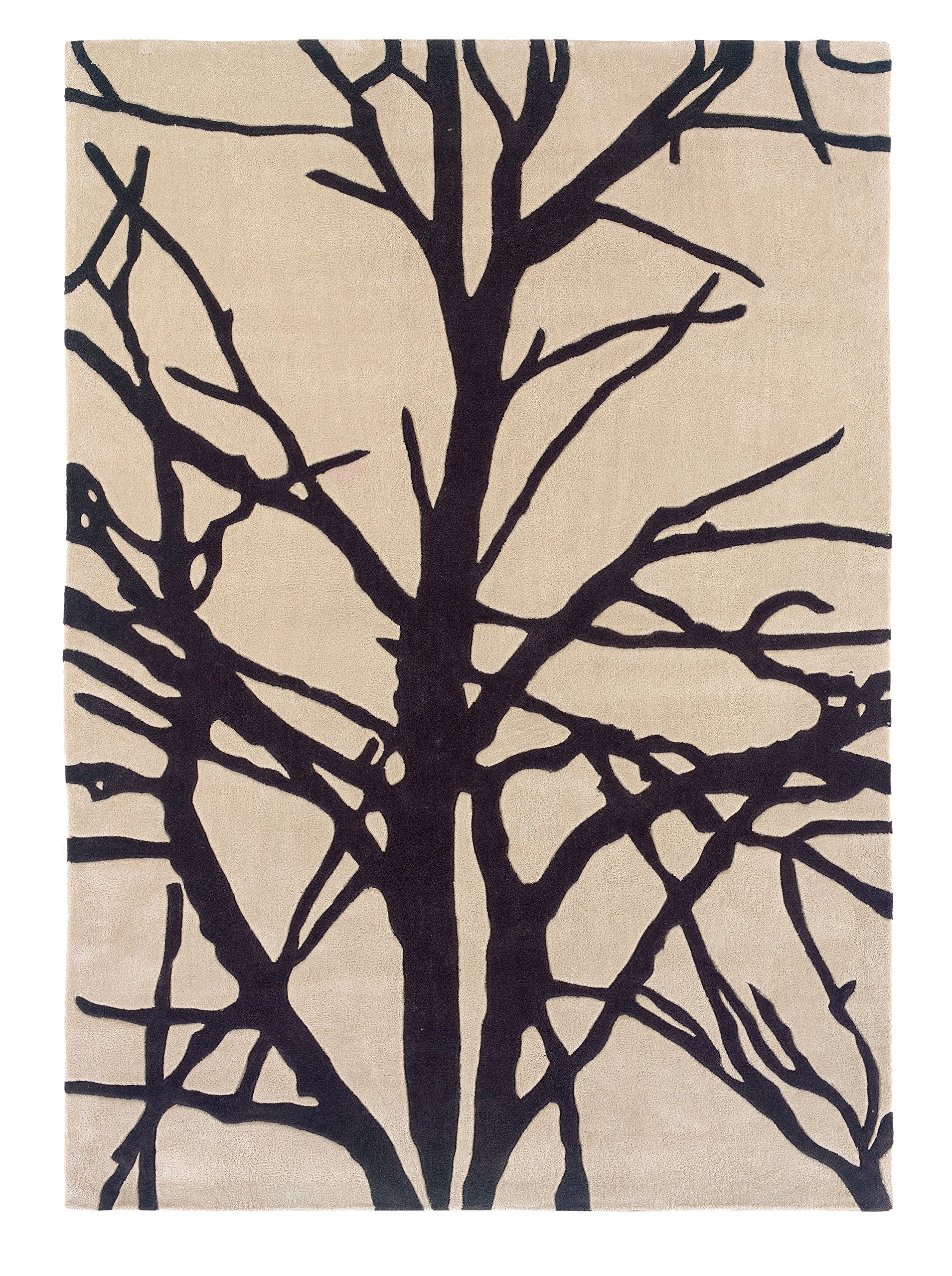 Trio Forest Cream & Charcoal 5x7, Rug
