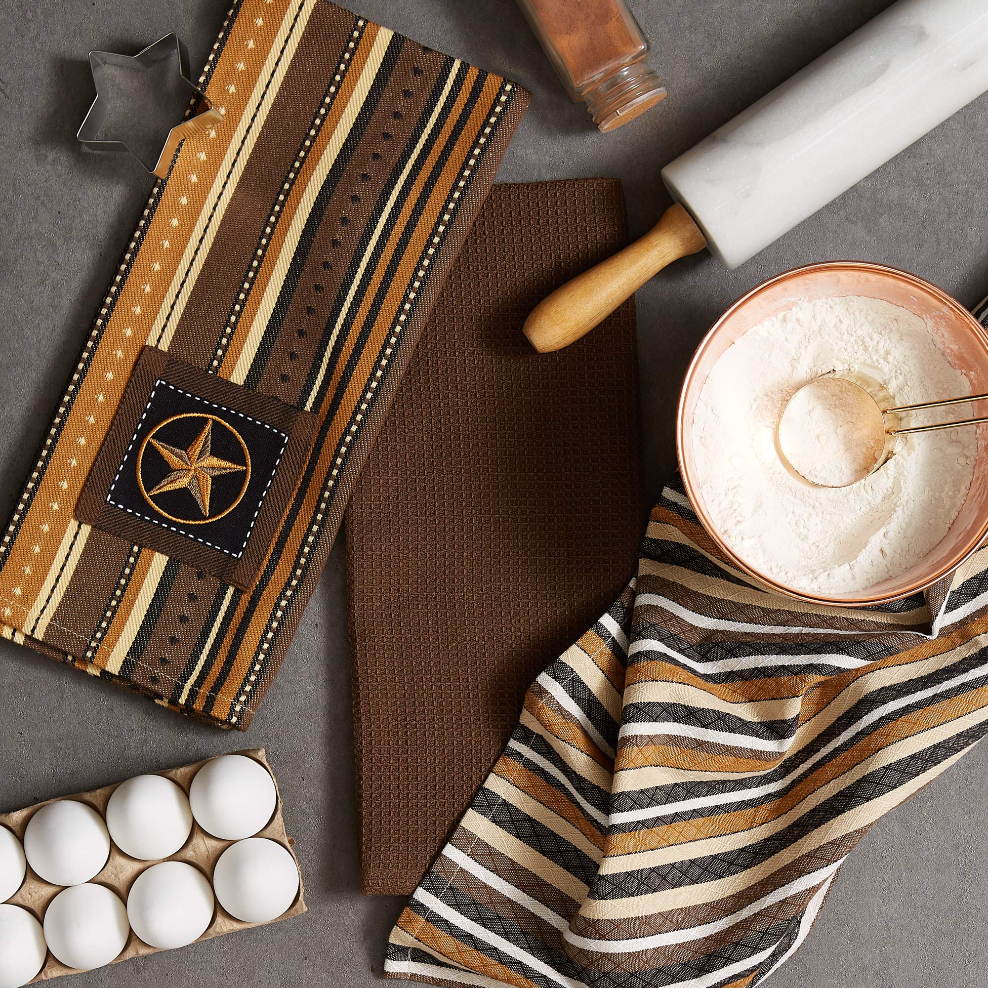 DII Applique Star Dishtowel(Set of 3)