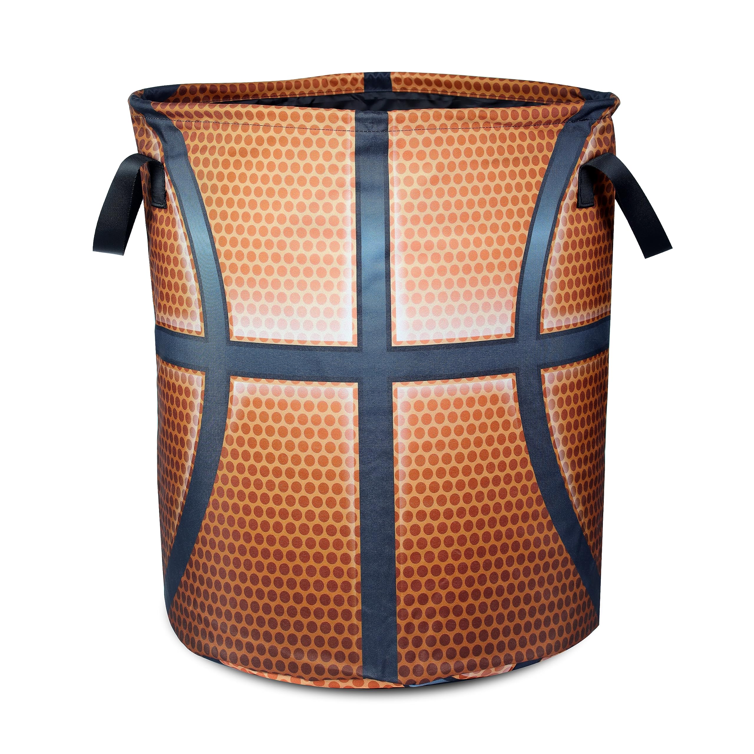 Basketball Texture Laundry Basket Funny Ball Foldable Oxford Cloth Funny Tote Bag Laundry Hamper Clothes Storage Bucket Organize