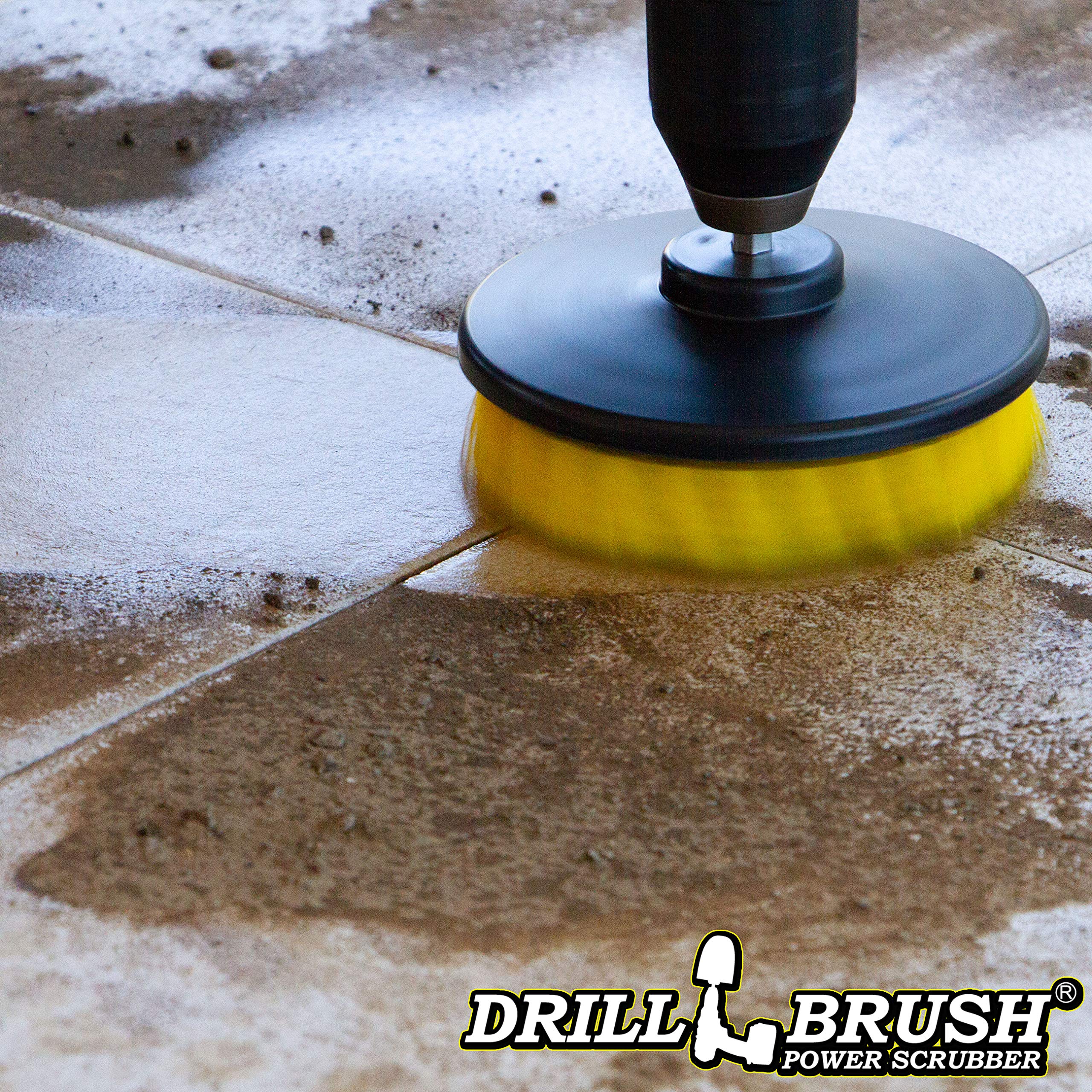 Bathroom Cleaning Brush - Grout And Tile Cleaning Brush - Shower Cleaning Brush - Corner Scrub Brush - Bathtub Cleaner Brush - T