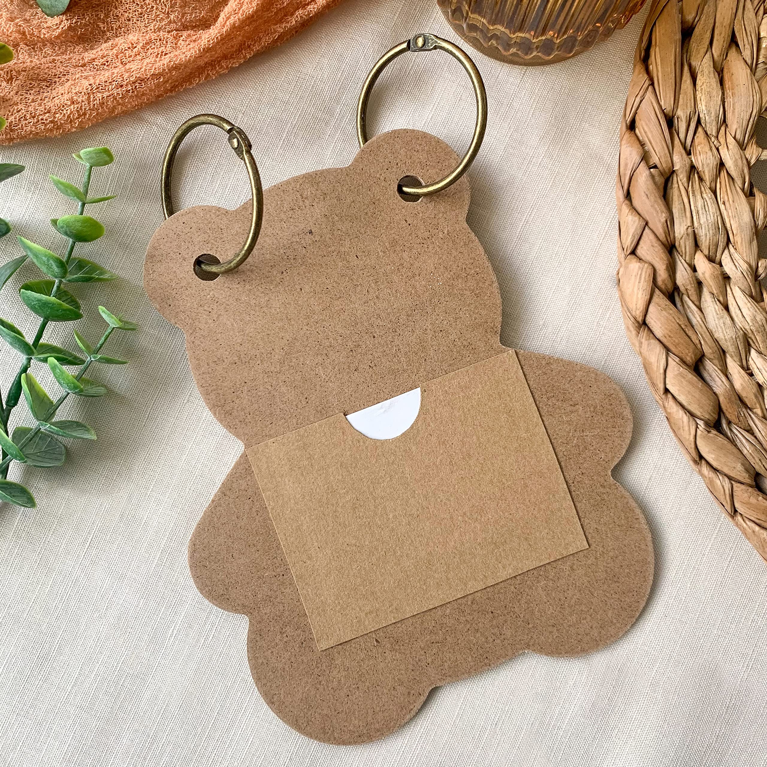 Teddy Bear Baby Shower Prediction Card Book Keepsake, By Kate Aspen Advice Cards, Best Wishes, We Can Bearly Wait Baby Shower De