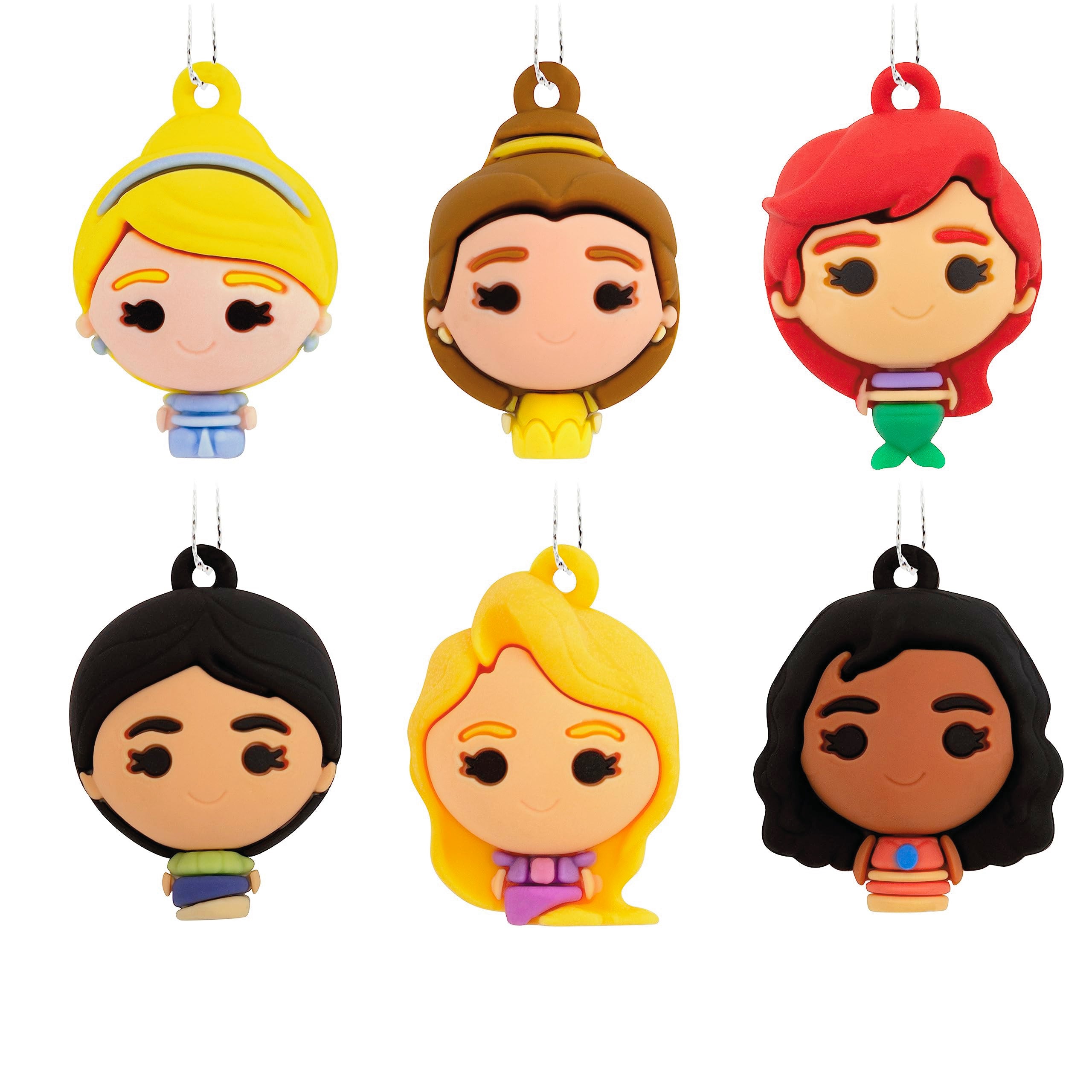 Hallmark Disney Princess Miniature Christmas Ornaments, Set of 6