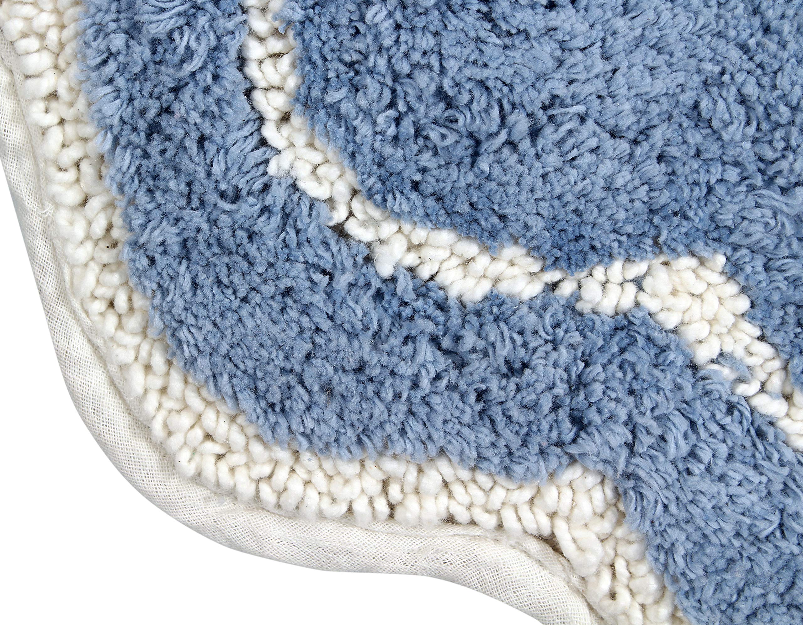Home Weavers Allure Collection Toilet Rugs U Shaped Contour,Extra Thick Toilet Rug, Non-Slip Contour Mat For Bathroom, 100% Cott