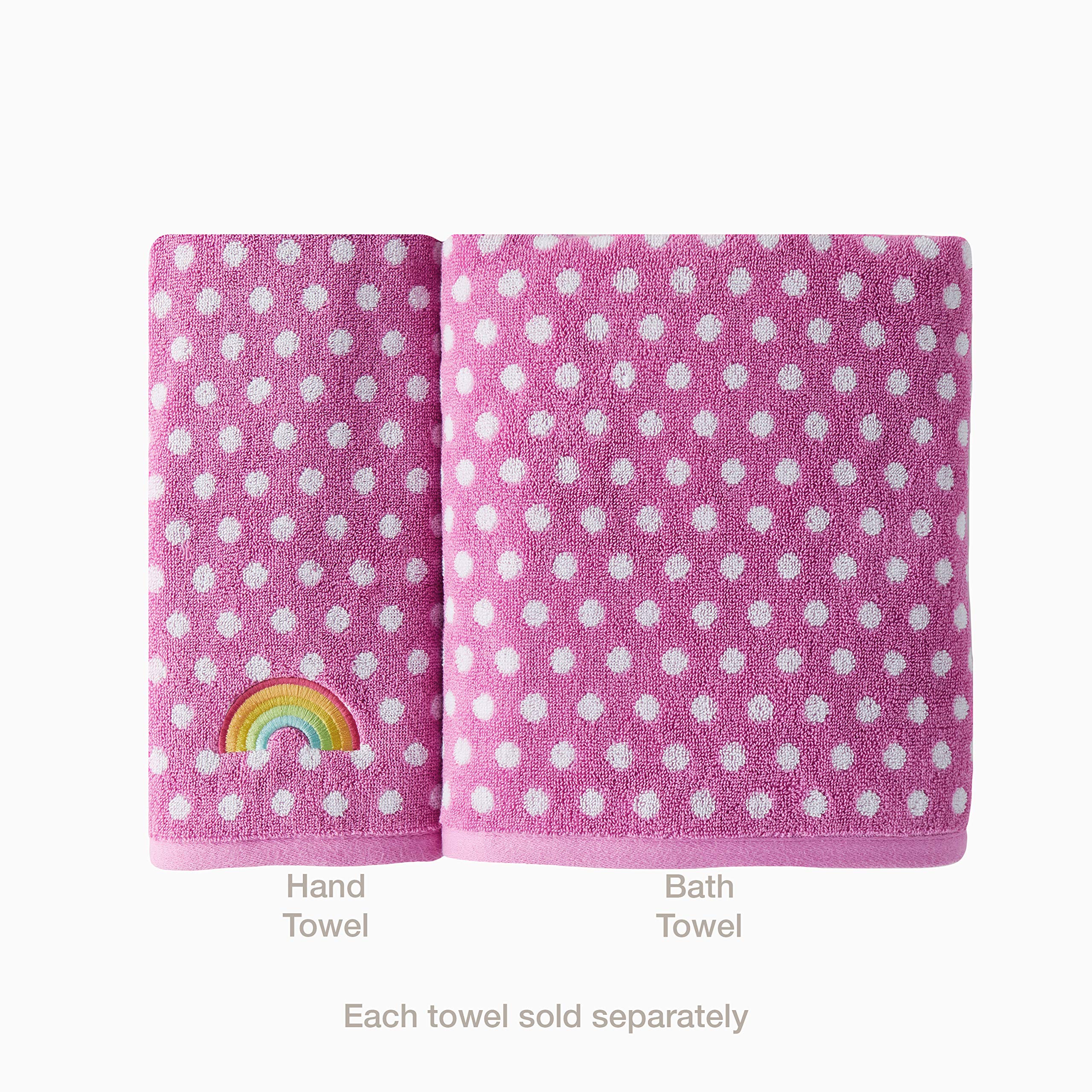 Skl Home Rainbow Cloud 2 Pc Hand Towel, Pink
