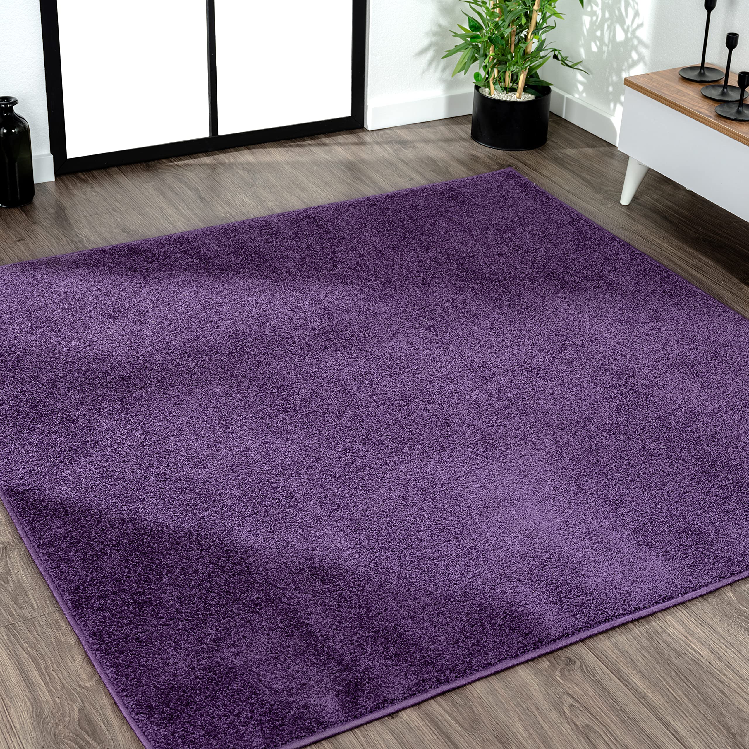 JONATHAN Y SEU100N-6SQ Haze Solid Low-Pile Indoor Area Rug, Coastal, Bohemian, Minimalist, Classic, Casual for Bedroom,Kitchen,L