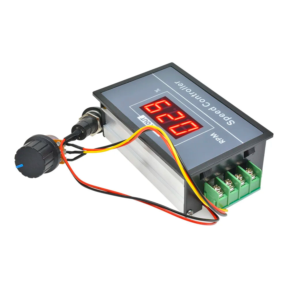 DC 6-60V 12V 24V 36V 48V 30A PWM DC Motor Speed Controller Regulator Motor Speed Controller with Start Stop Switch