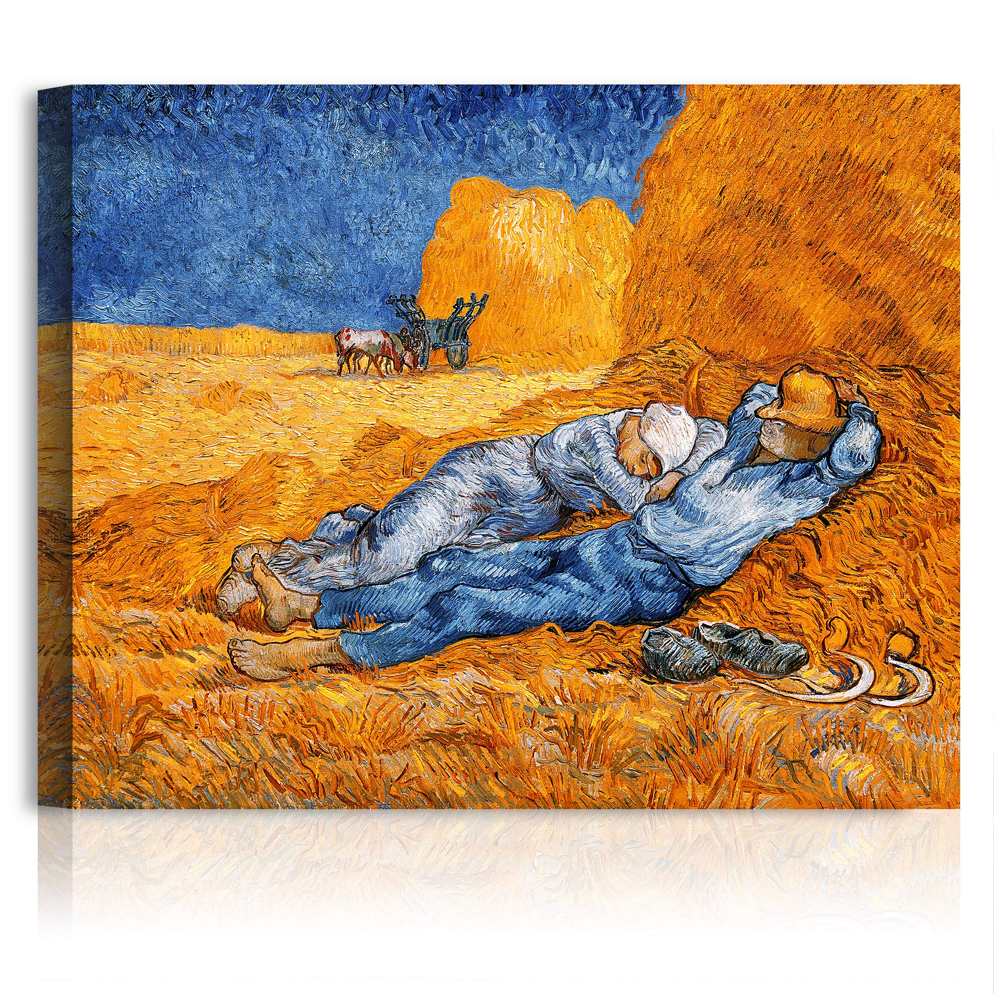A&T Artwork Noon Rest From Work (After Millet) By Vincent Van Gogh. The World Classic Art Reproductions, Giclee Canvas Prints Wa