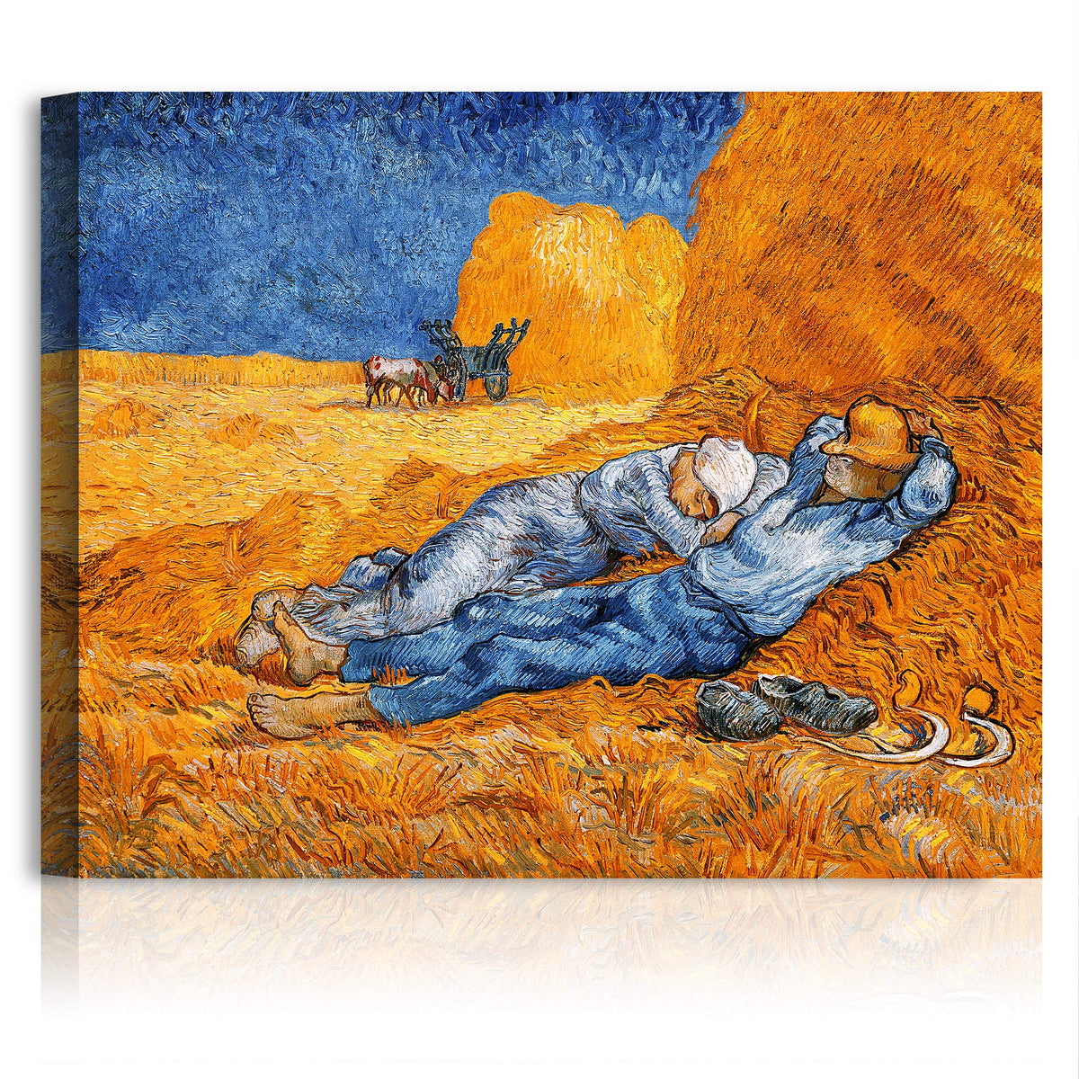 A&T Artwork Noon Rest From Work (After Millet) By Vincent Van Gogh. The World Classic Art Reproductions, Giclee Canvas Prints Wa