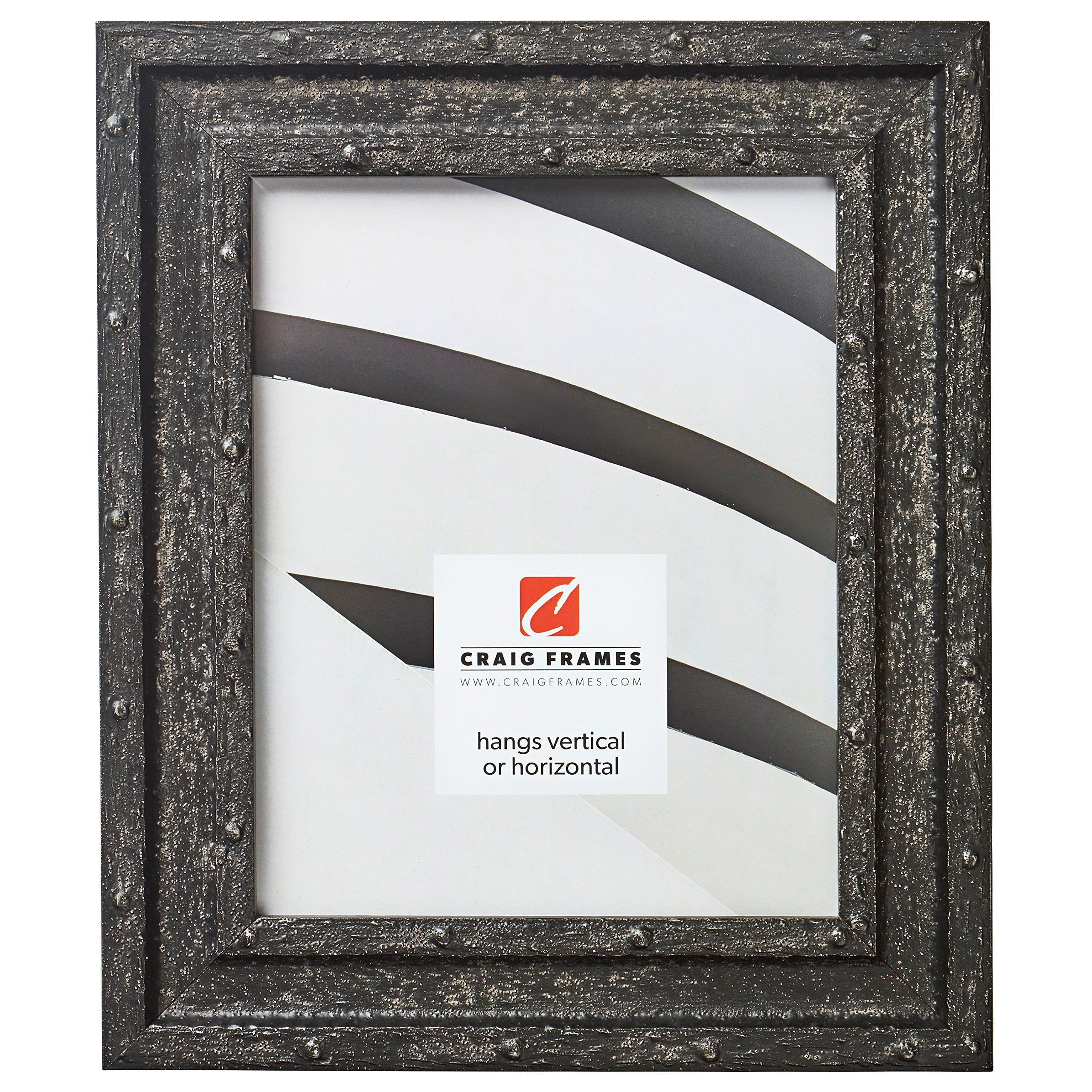 Craig Frames Nautilus, 18x18 Picture Frame, Black