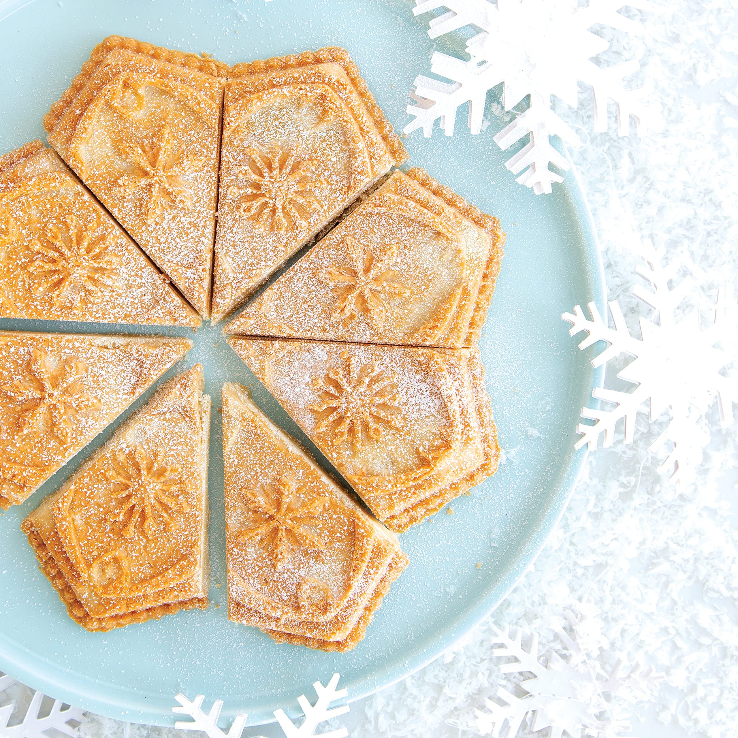Nordic Ware Sweet Snowflakes Shortbread Pan, Silver