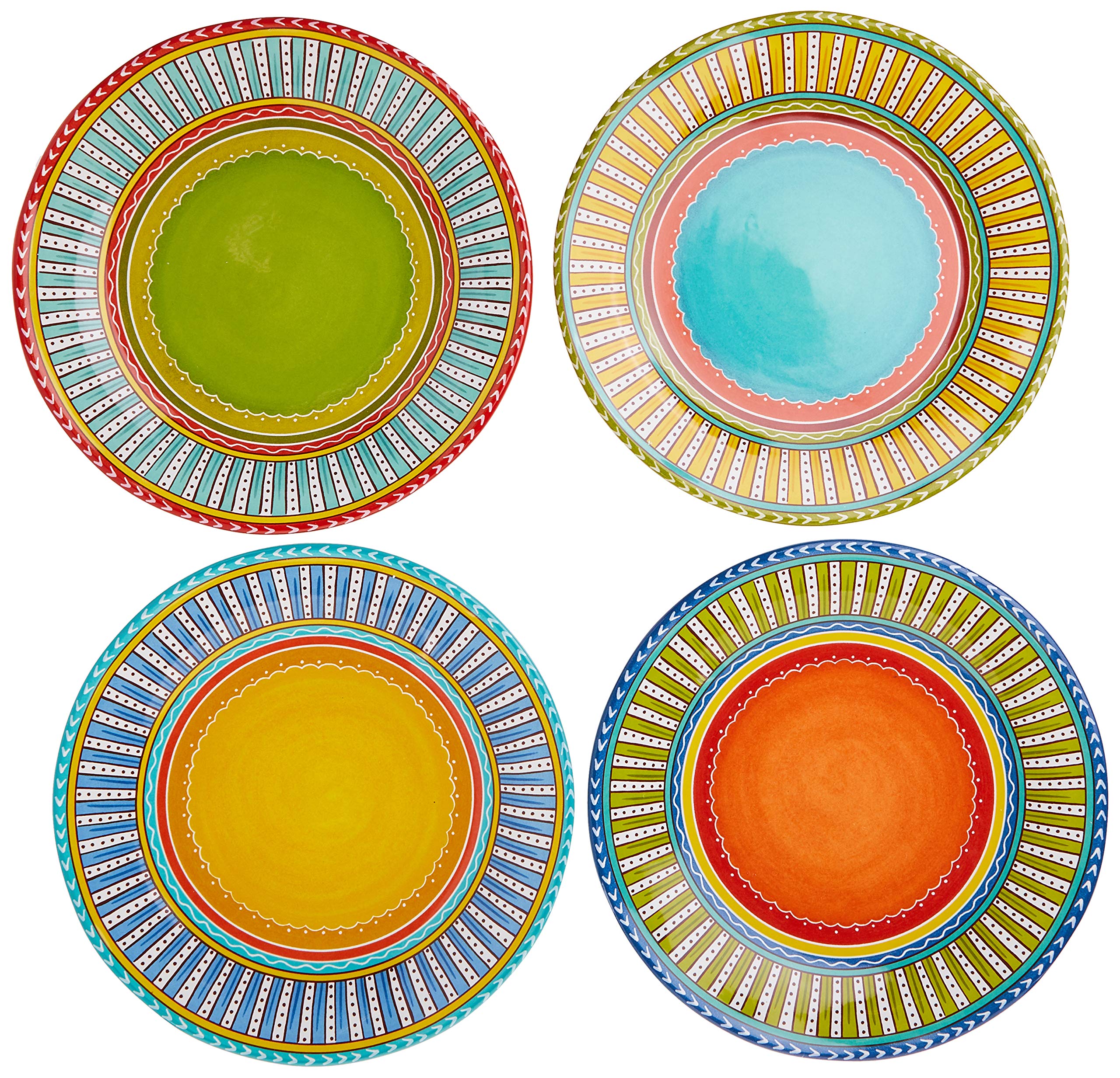 Certified International Valencia Dinner Plates (Set Of 4), 11.25'', Multicolor
