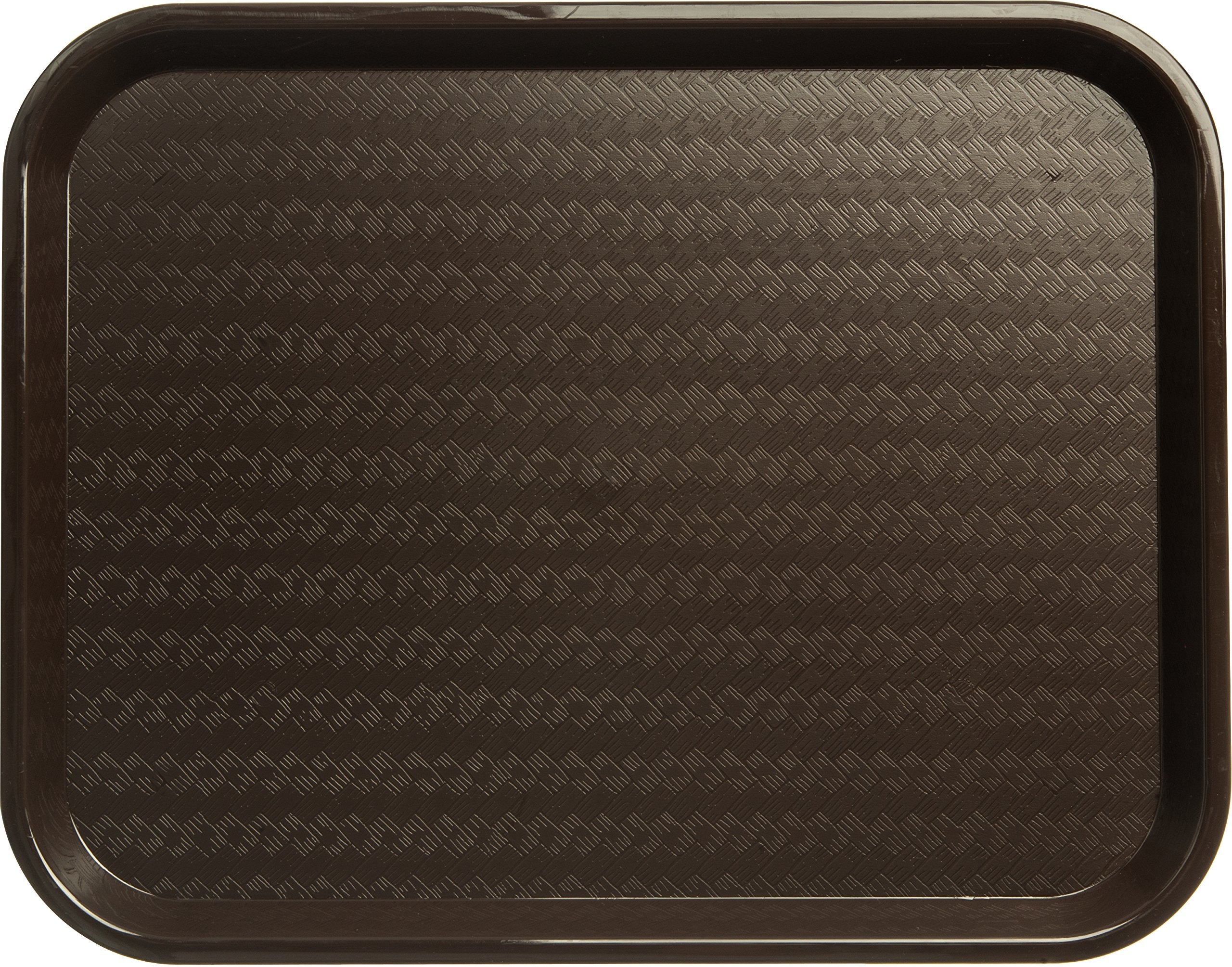 Carlisle Foodservice Products Cafe Plastic Fast Food Tray, 14'' X 18'', Chocolate