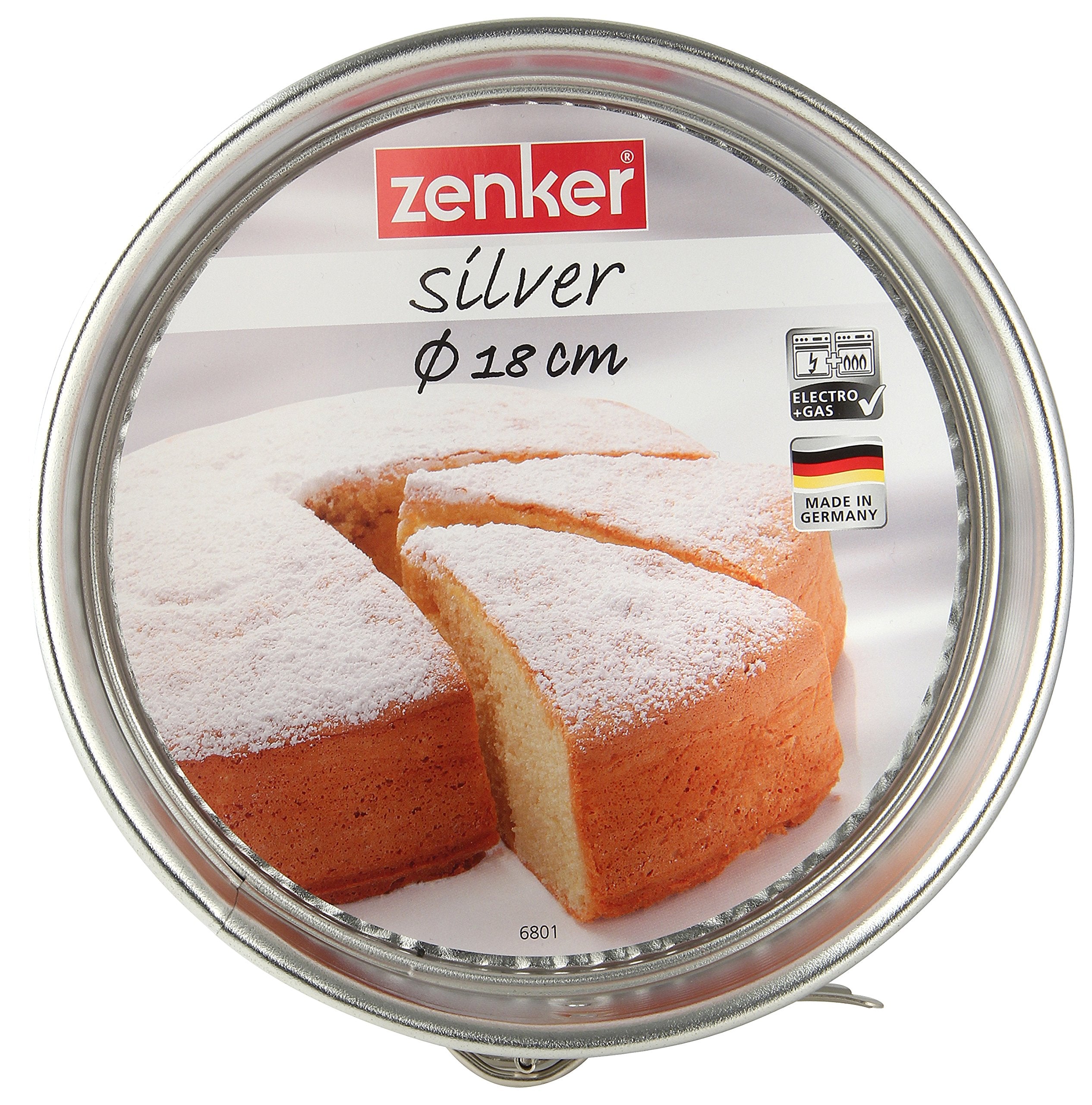 Zenker Tin Plated Steel Springform Pan, 7-Inch, Silver