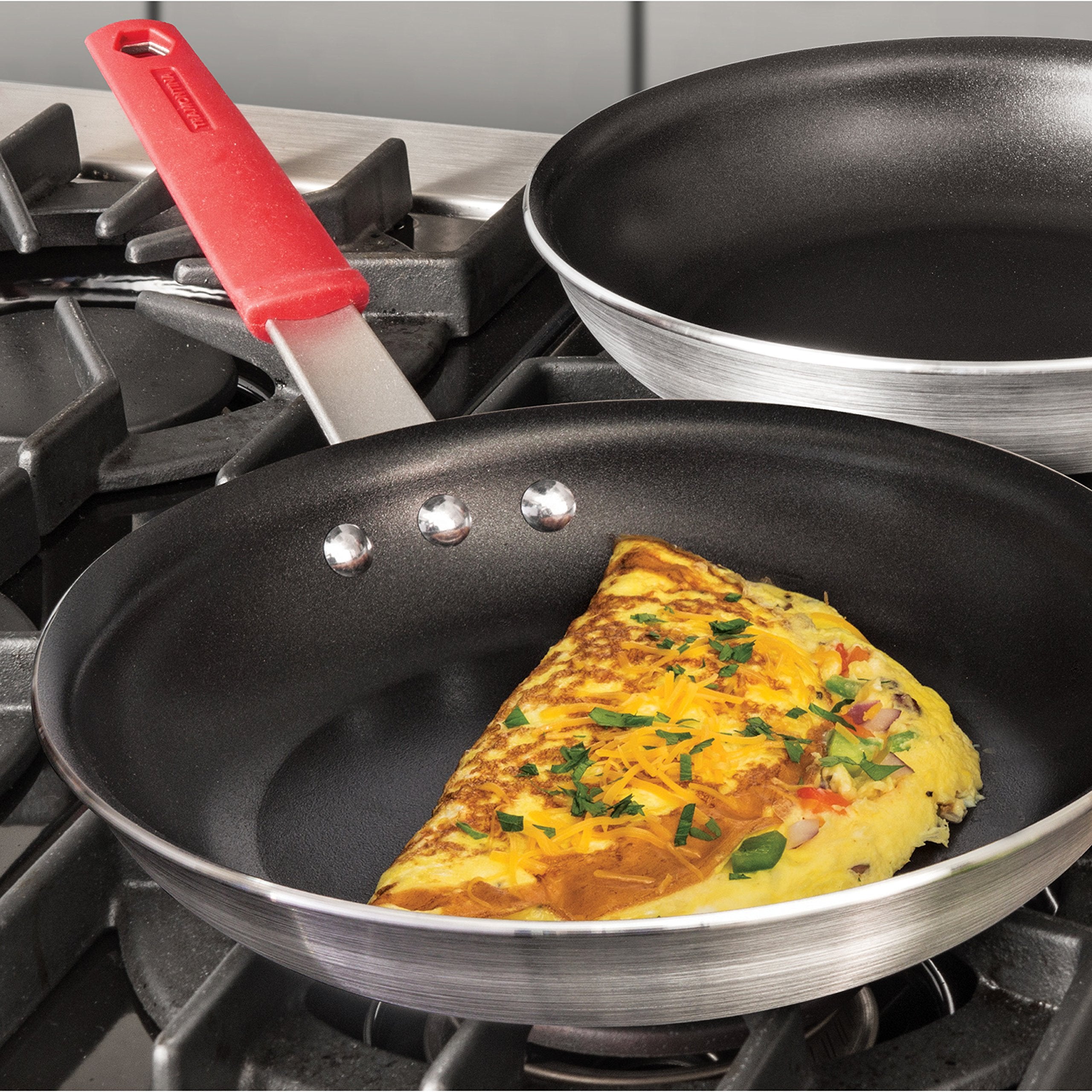 Tramontina Aluminum Nonstick Restaurant Professional 2-Piece 10'' Fry Pan Set, Satin