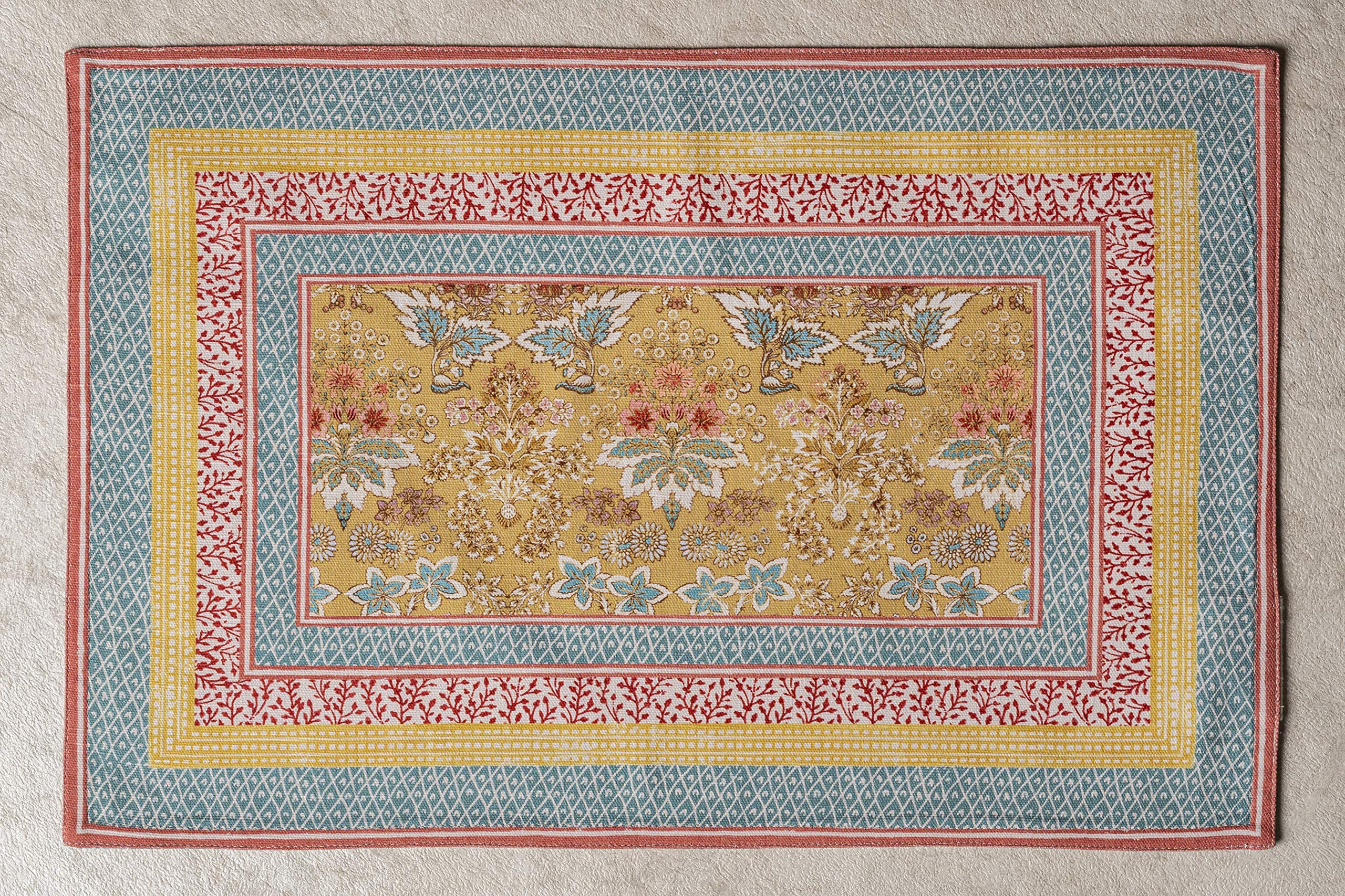 Maison D' Hermine Cloth Placemat 100% Cotton Decorative Washable Table Placemats, Dining, Home, Wedding, Banquet, Buffet, Marqui