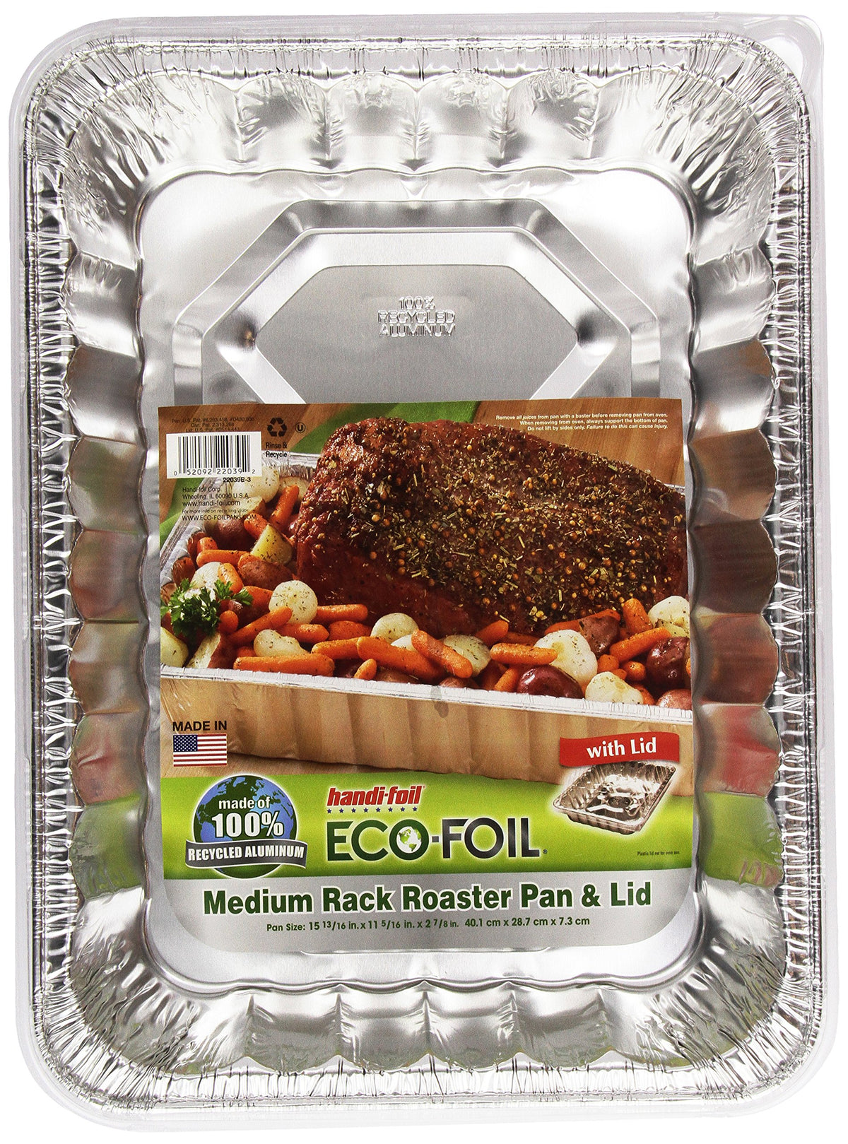 Handi-Foil Cook-N-Carry Medium Roaster With Lid
