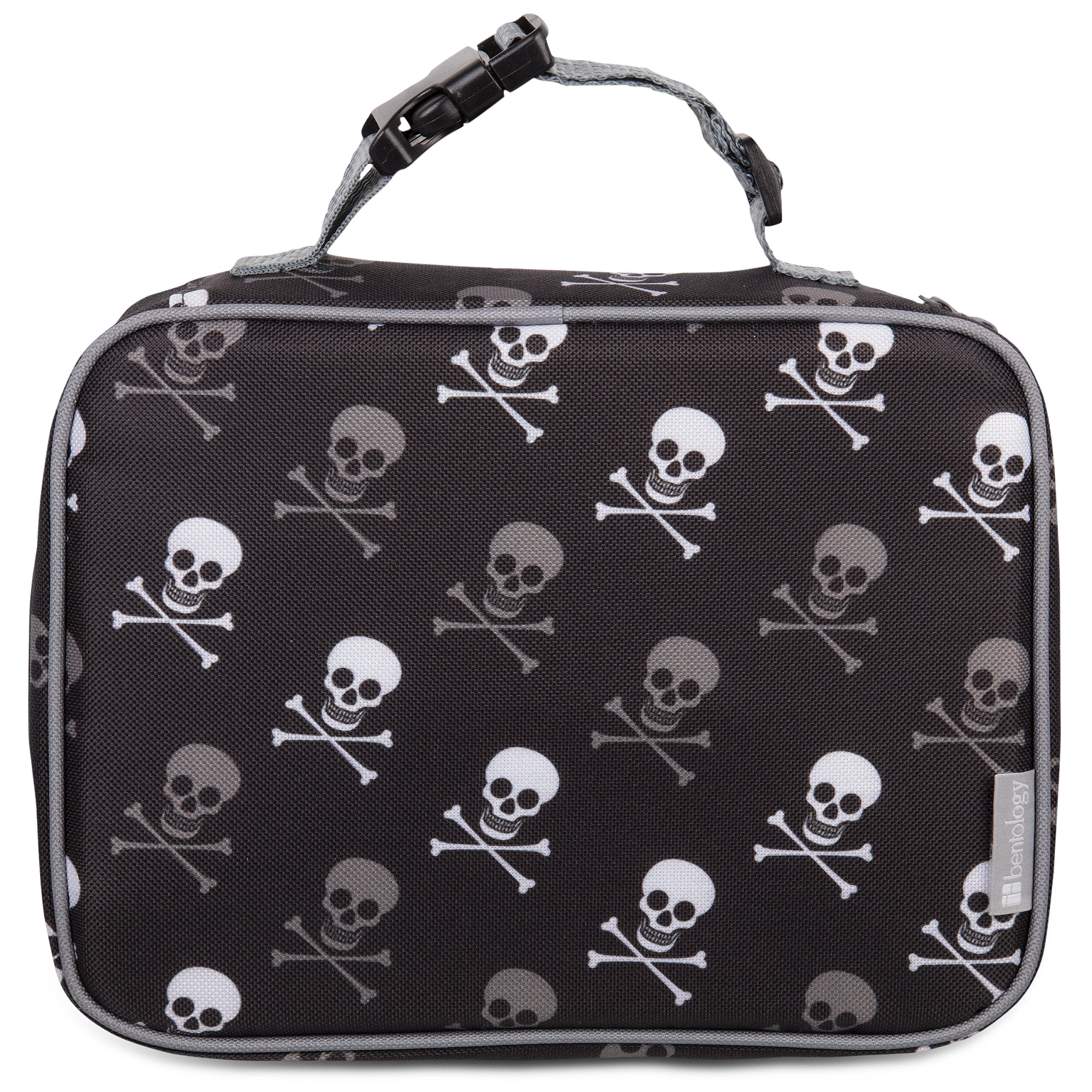 Entology Lunch Bag And Box Set For Kids - Boys Insulated Lunchbox Tote, Bento Box, 5 Containers And Ice Pack - 9 Pieces - Pirate