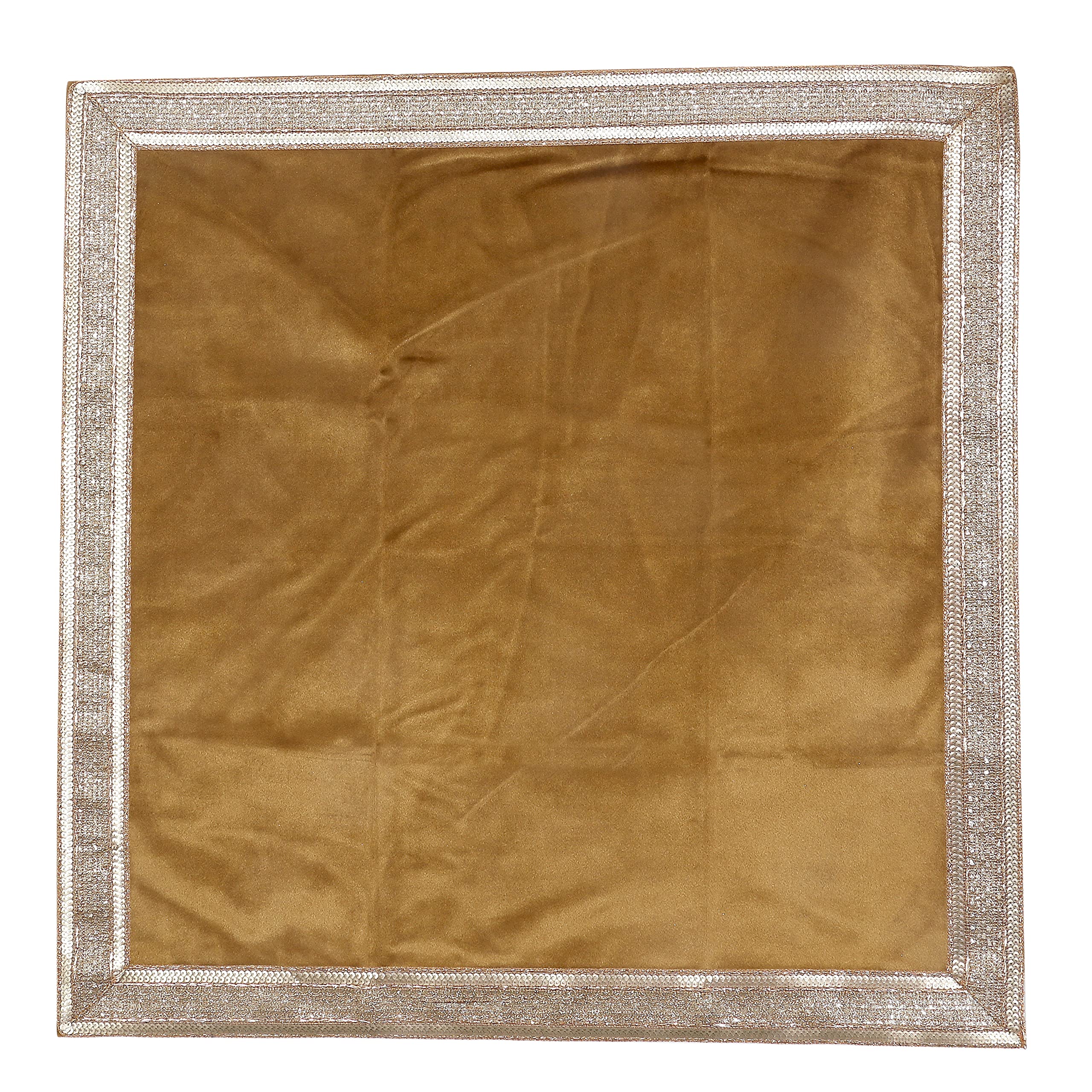 Indian Consigners Altar Cloth 24X24 Inches (24 By 24 Inches (60X60Cm), Golden)
