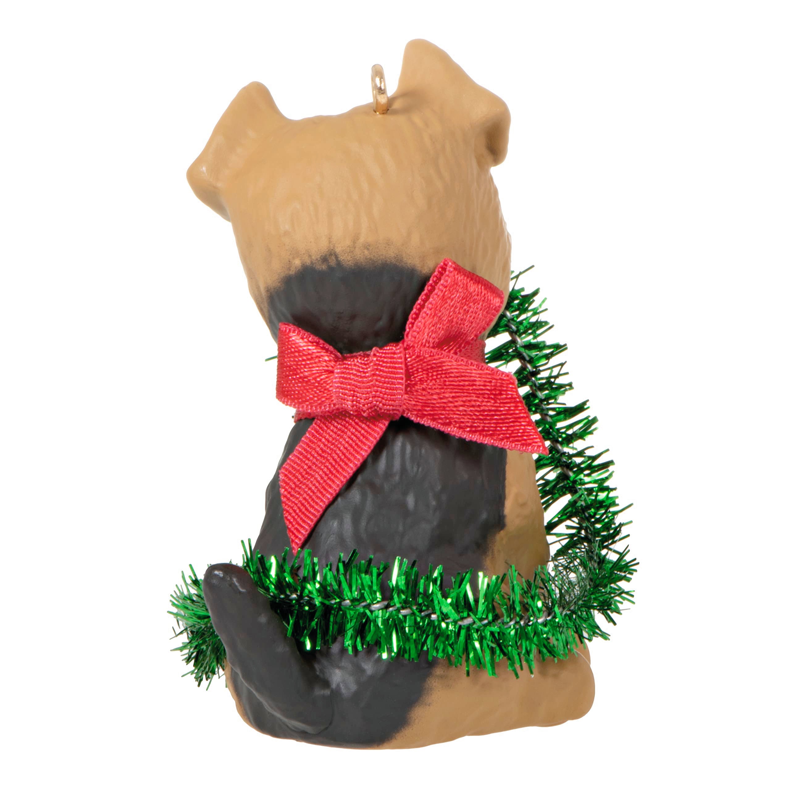 Hallmark Keepsake Puppy Love Terrier Ornament 2023, Plastic Dog Gift, Model 1599QXR8177