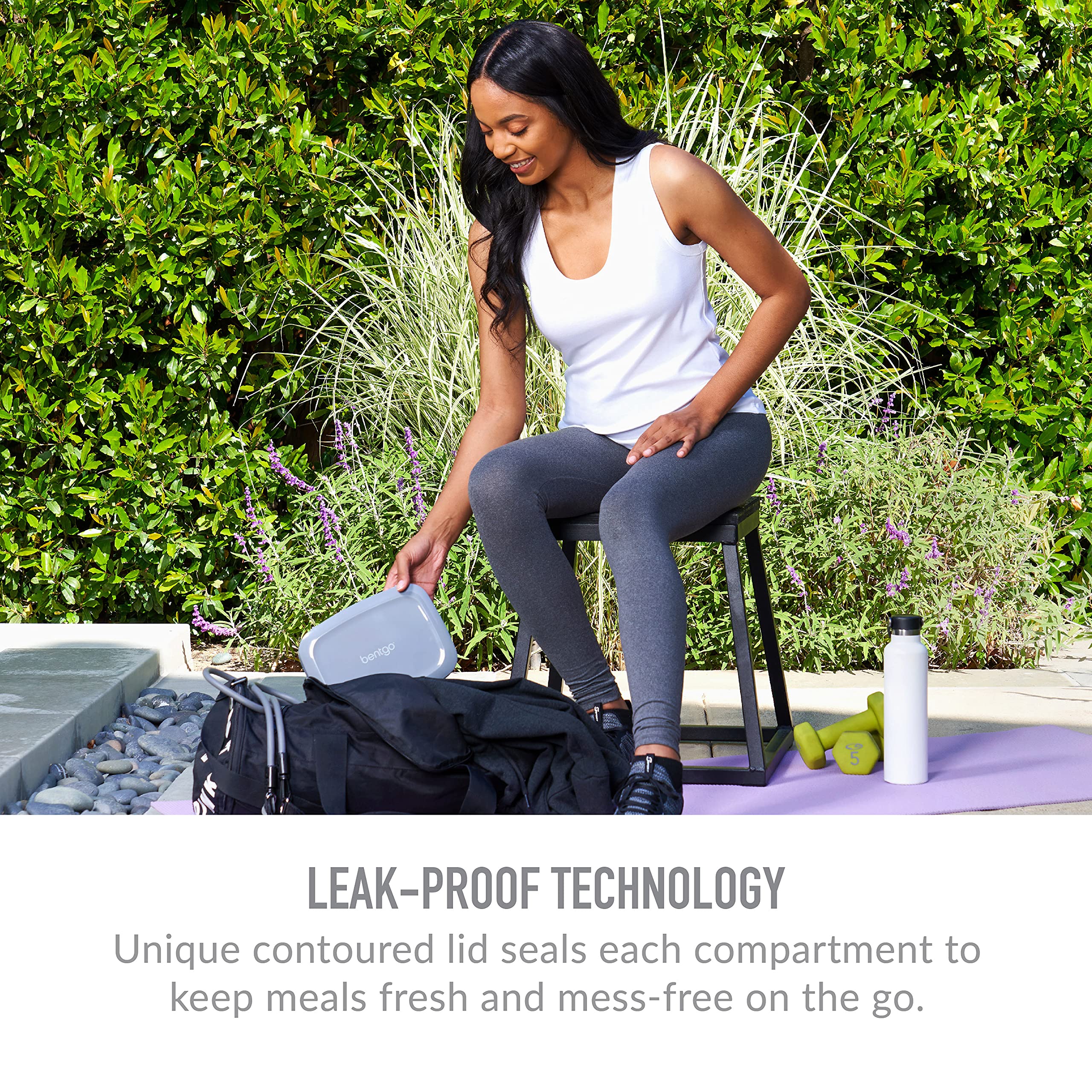 Bentgo Fresh - Leak-Proof, Versatile 4-Compartment Bento-Style Lunch Box With Removable Divider, Portion-Controlled Meals For Te