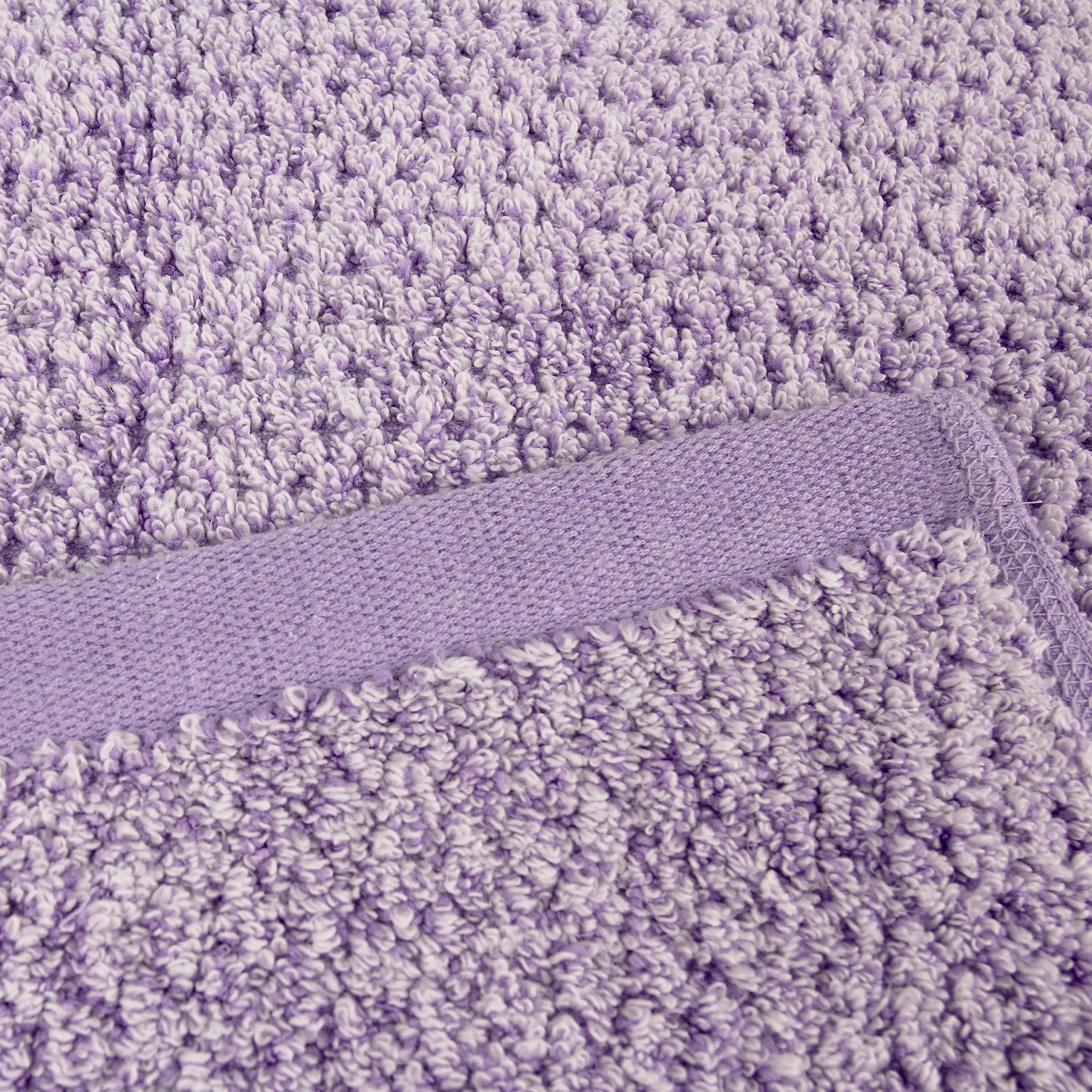 Everplush Diamond Jacquard 6 Pieces Bath Towel Set  Lavender