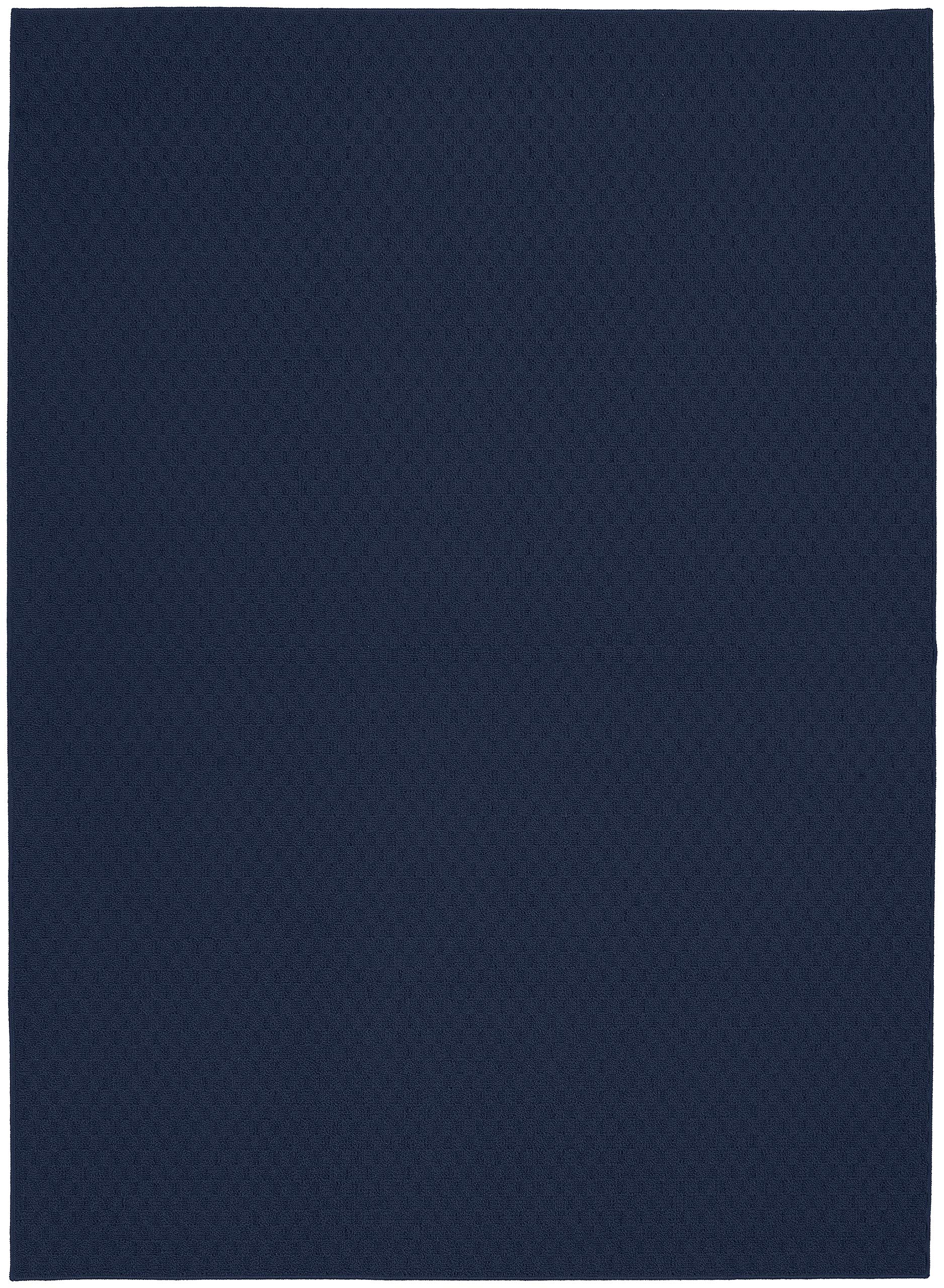 Garland Rug Town Square Navy 4 x 6 Stain Resistant Indoor Area Rug
