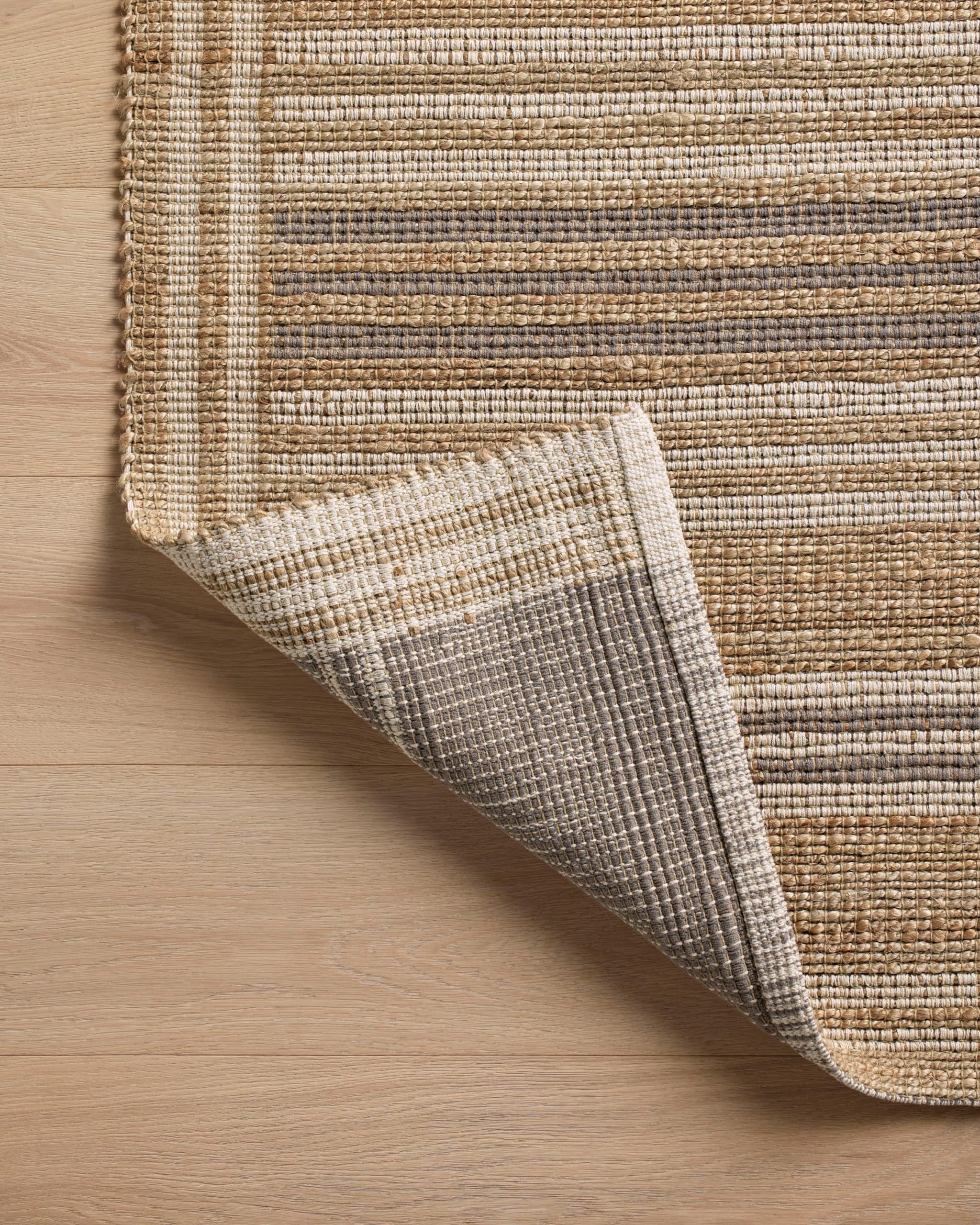 Loloi Chris Loves Julia Judy Collection JUD-03 Natural/Dove 2-6 x 7-6 Runner Rug