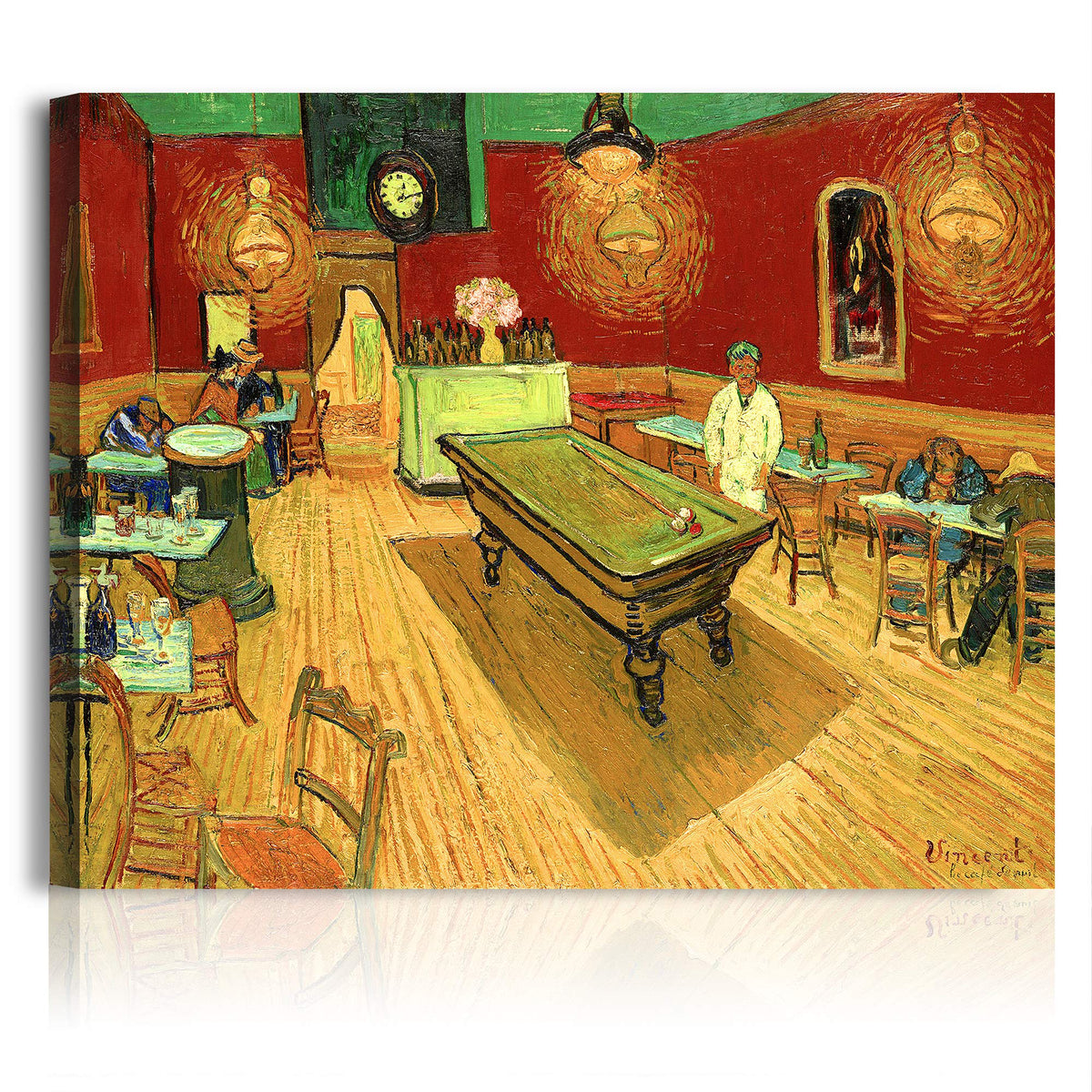 A&T Artwork The Night Cafe In The Place Lamartine In Arles By Vincent Van Gogh. The World Classic Art Reproductions, Giclee Canv