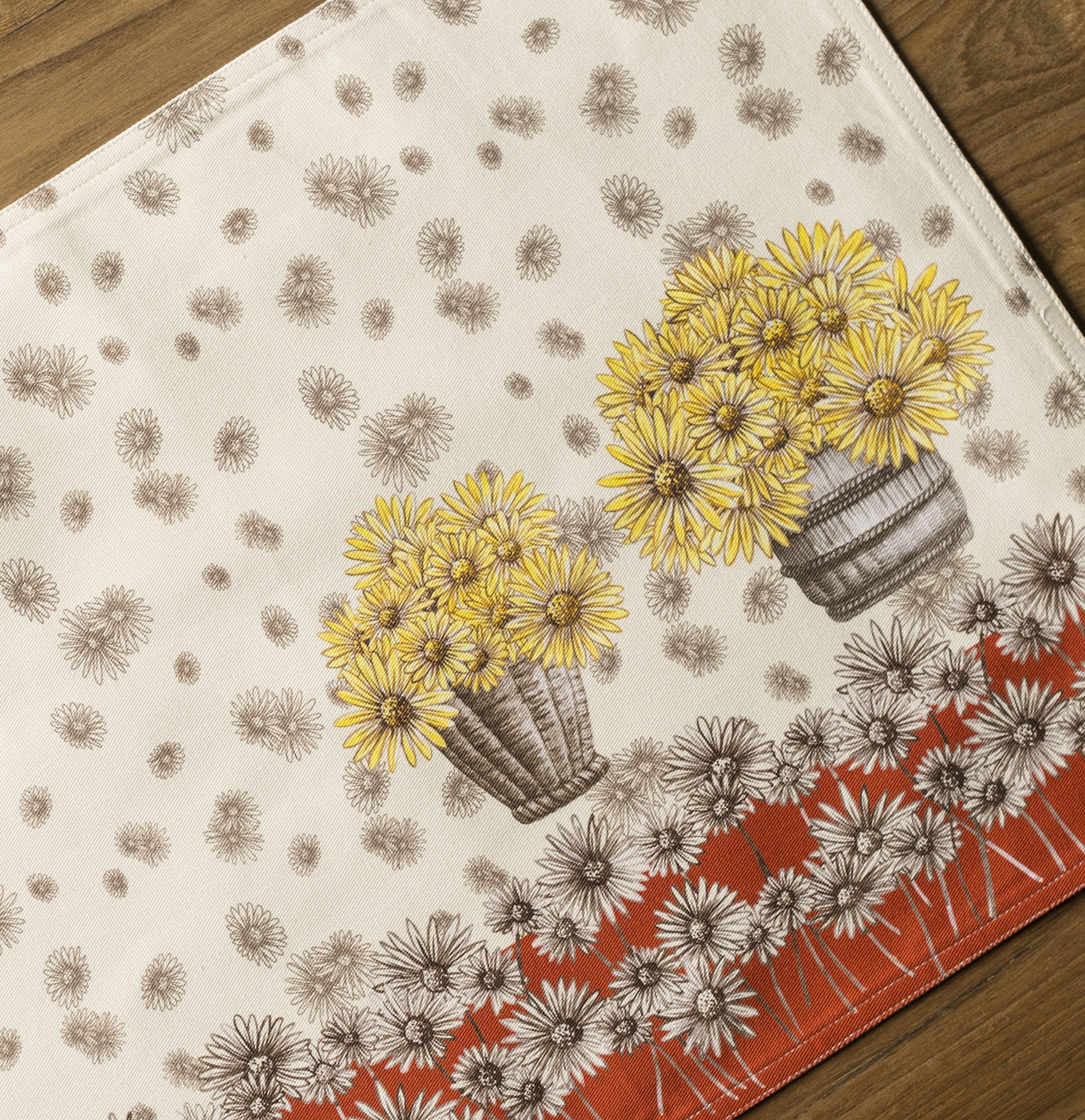 Maison D' Hermine Placemats 100% Cotton Decorative Cloth Place Mat Washable Dinner Placemat, Holiday, Dinner, Wedding, Baby Show