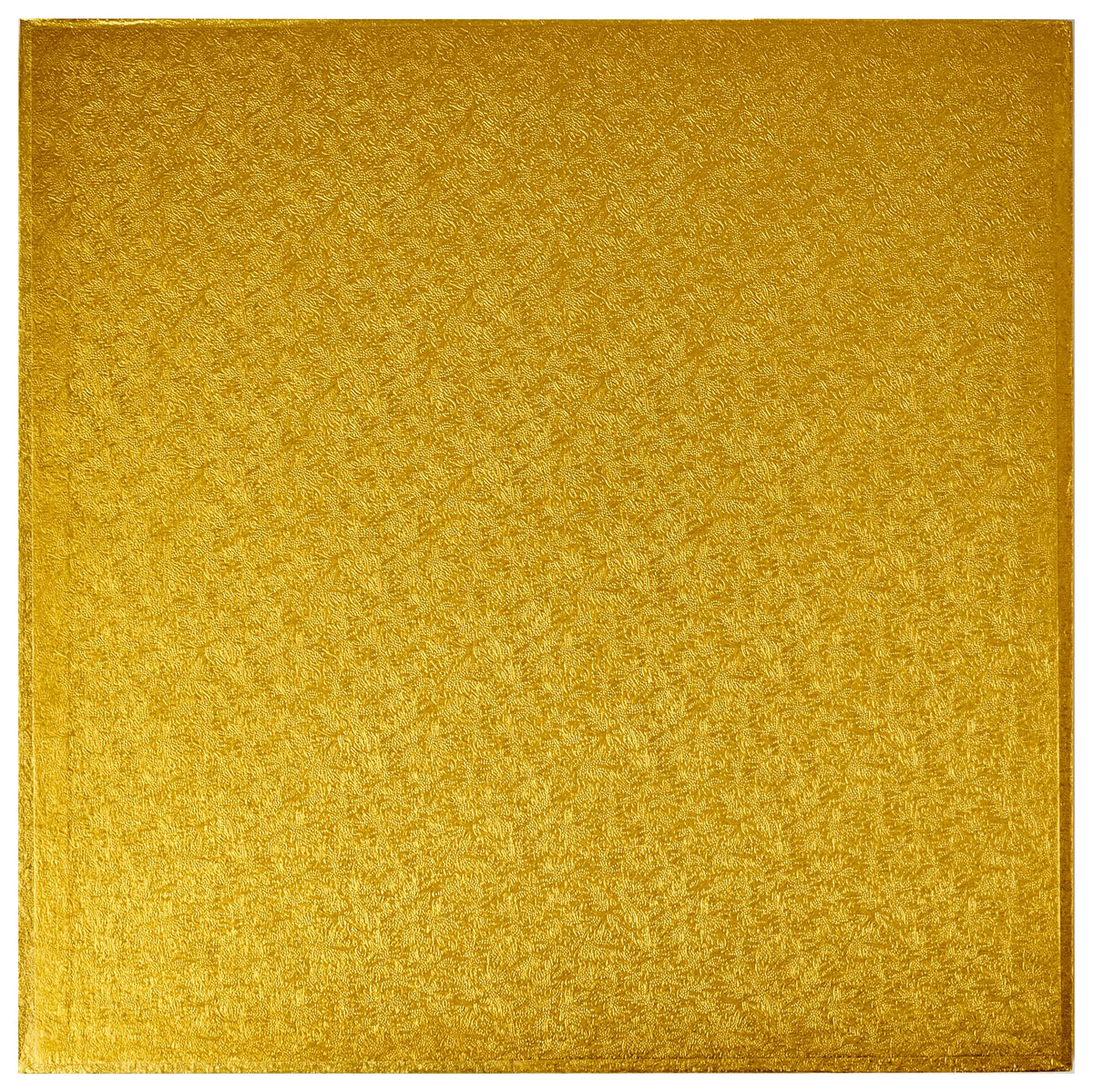 Decopac Square Cake Drum, Foil Covered Cake Drum, Sturdy Half Inch Thick, Pack Of 5, Gold - 14 Inch