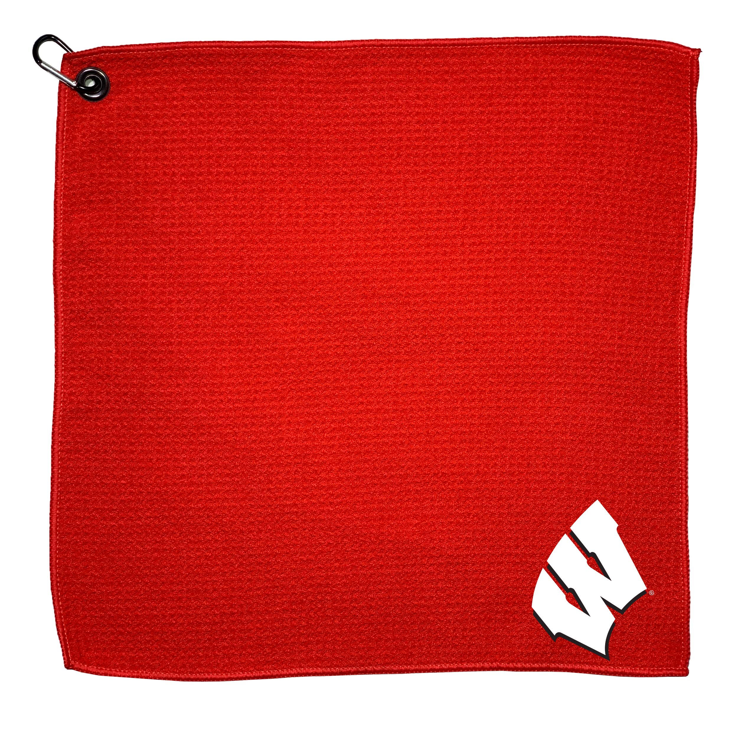 Team Golf NCAA Wisconsin Badgers Microfiber Golf Towel, 15x15 (Multicolor)