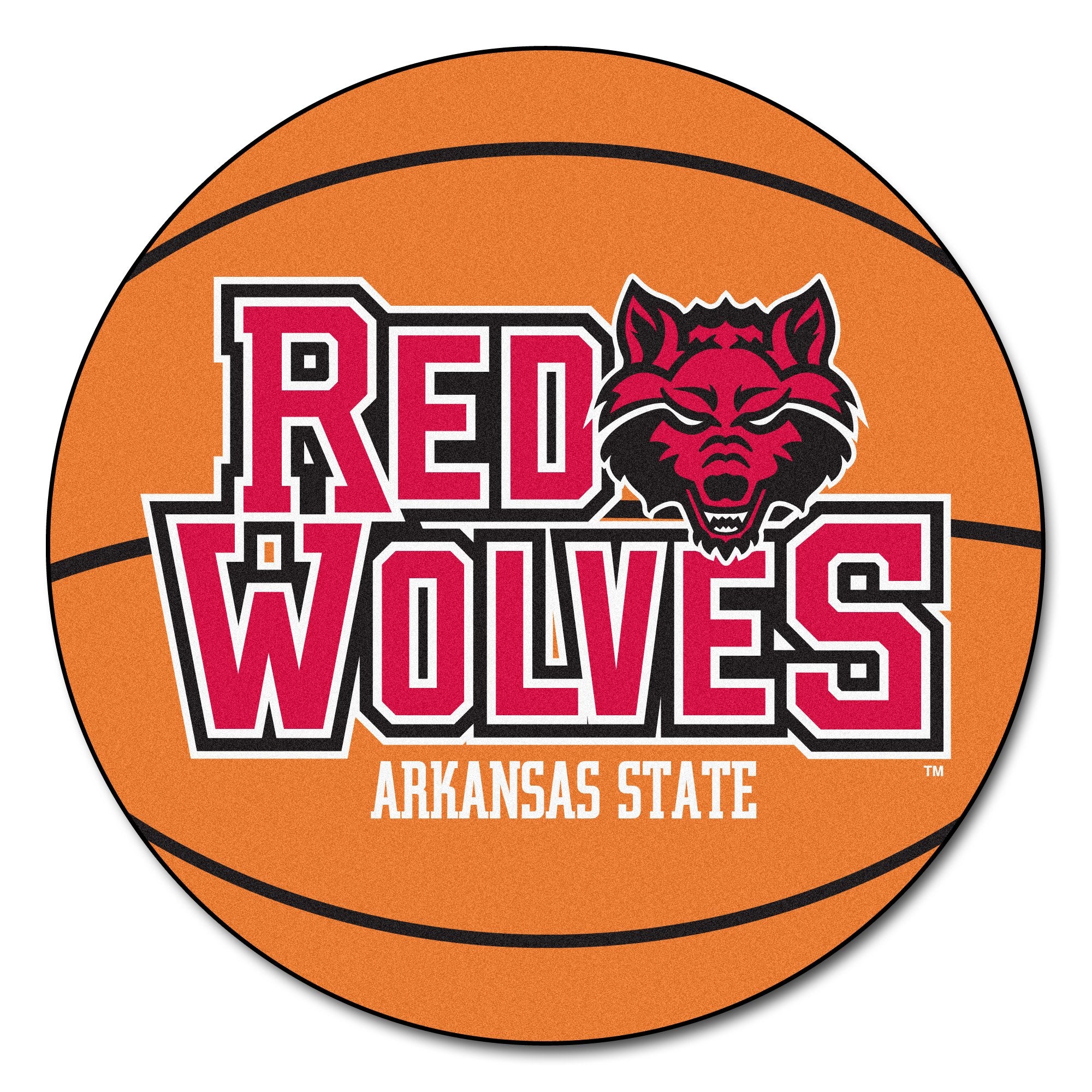 Fanmats Arkansas State Basketball Mat 27 diameter
