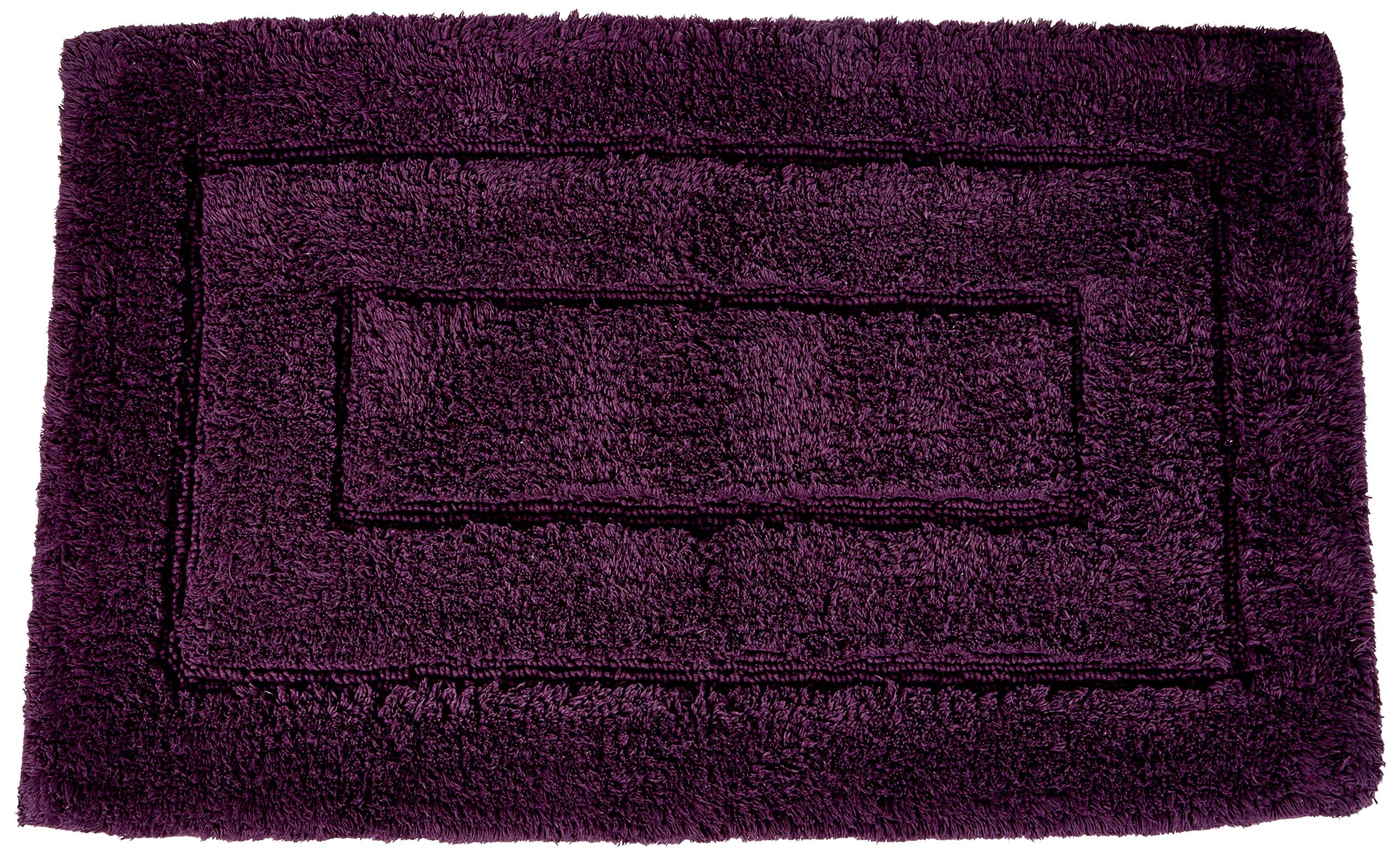 Kassatex Kassa Design Bath Rug, 20 By 32-Inch, Plum
