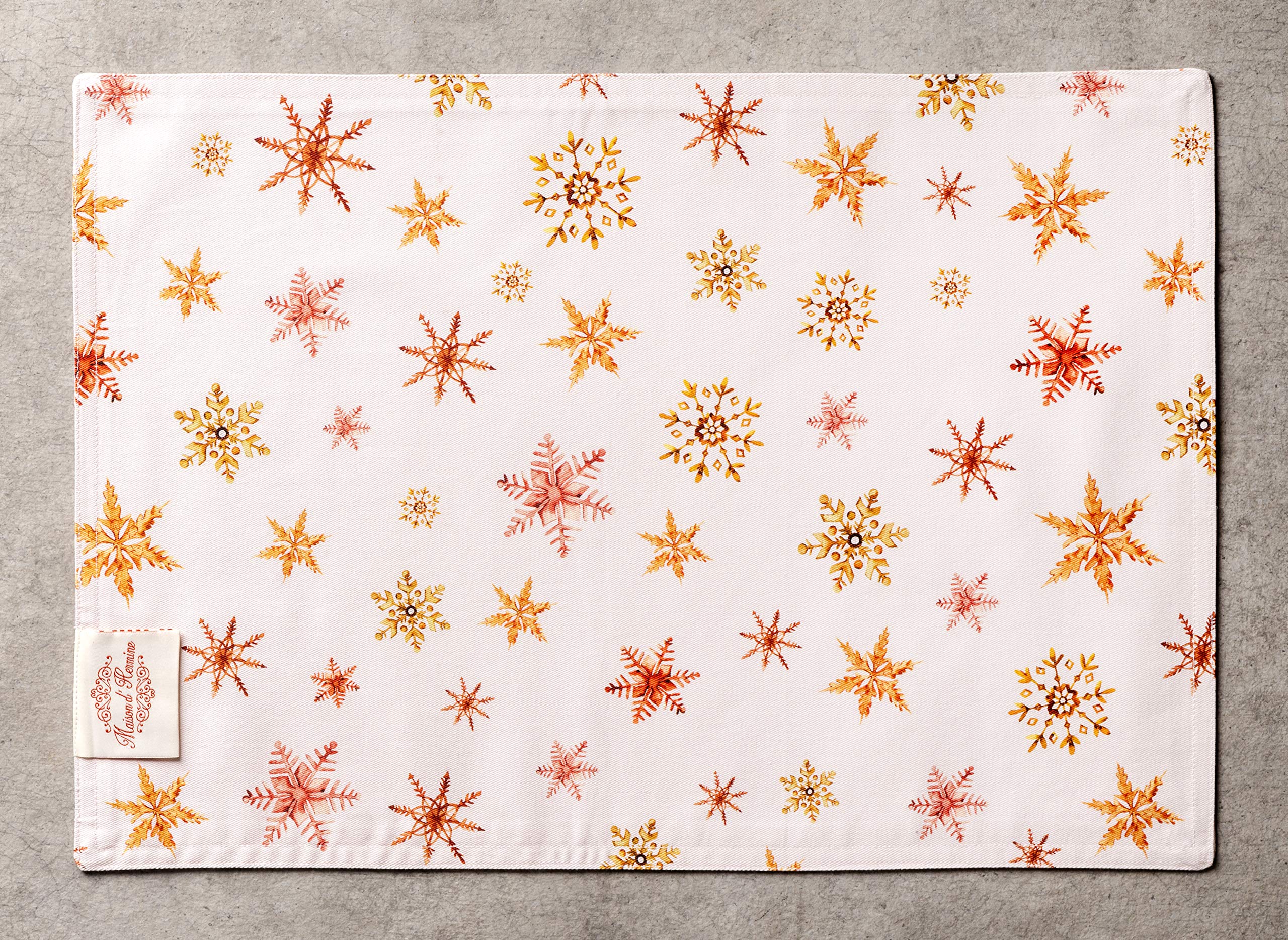 Maison D' Hermine Placemat 100% Cotton Decorative Placemats Washable Cloth Placemats, Home, Wedding, Restaurant & Camping, Cryst