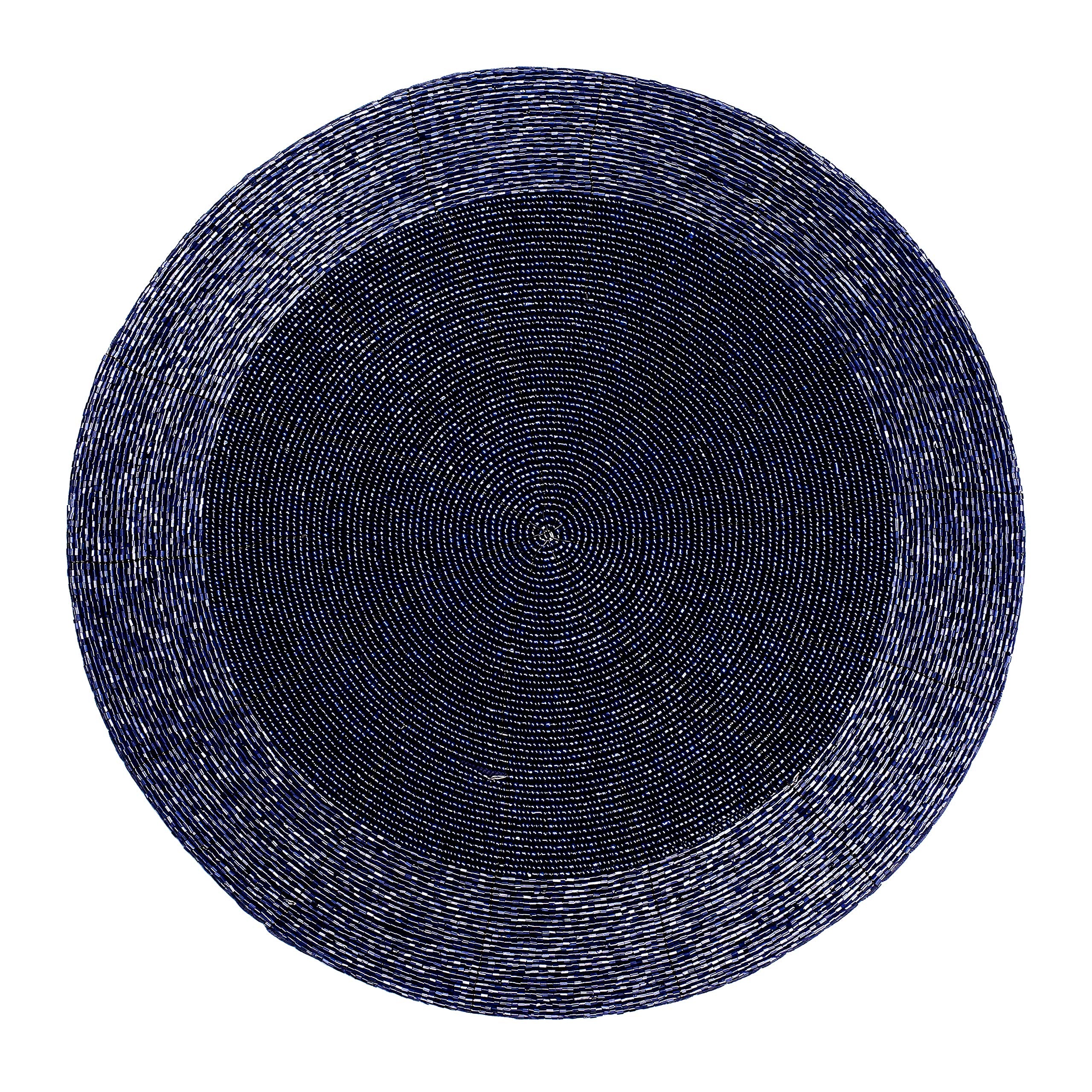 Lightnpro Round Placemat, Navy Placemat, Boho Placemat, Holiday Placemat, Navy Charger Plate, Thanksgiving Charger Plate For Fal