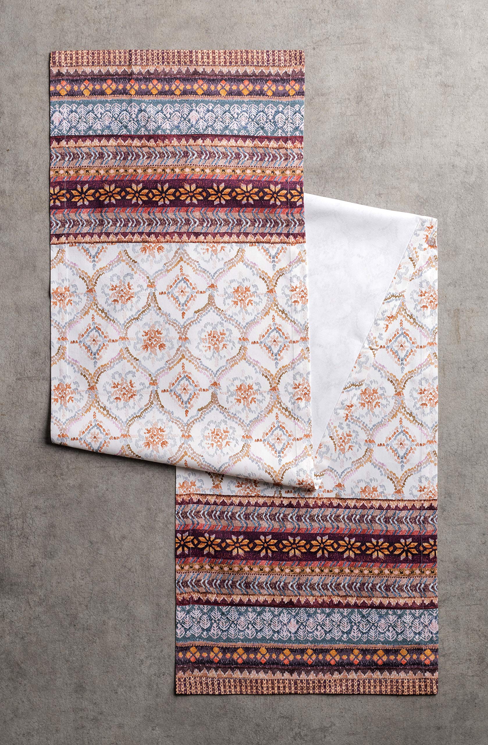 Maison D' Hermine Table Runner 100% Cotton 14.50Inch X 108Inch Decorative Table Runners, Dining, Kitchen, Parties & Camping, Fai