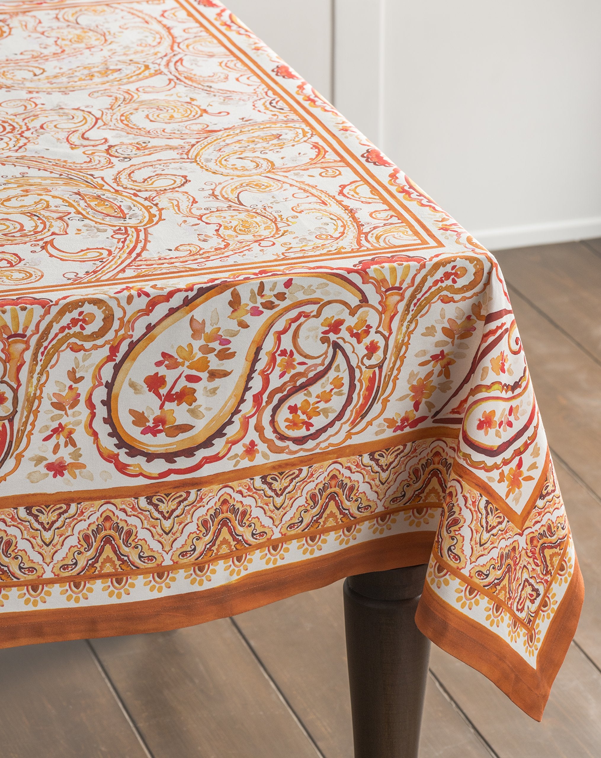 Maison D' Hermine Tablecloth 100% Cotton 70''X120'' Decorative Rectangle Tablecloths Washable Table Cover, Home, Wedding, Restau