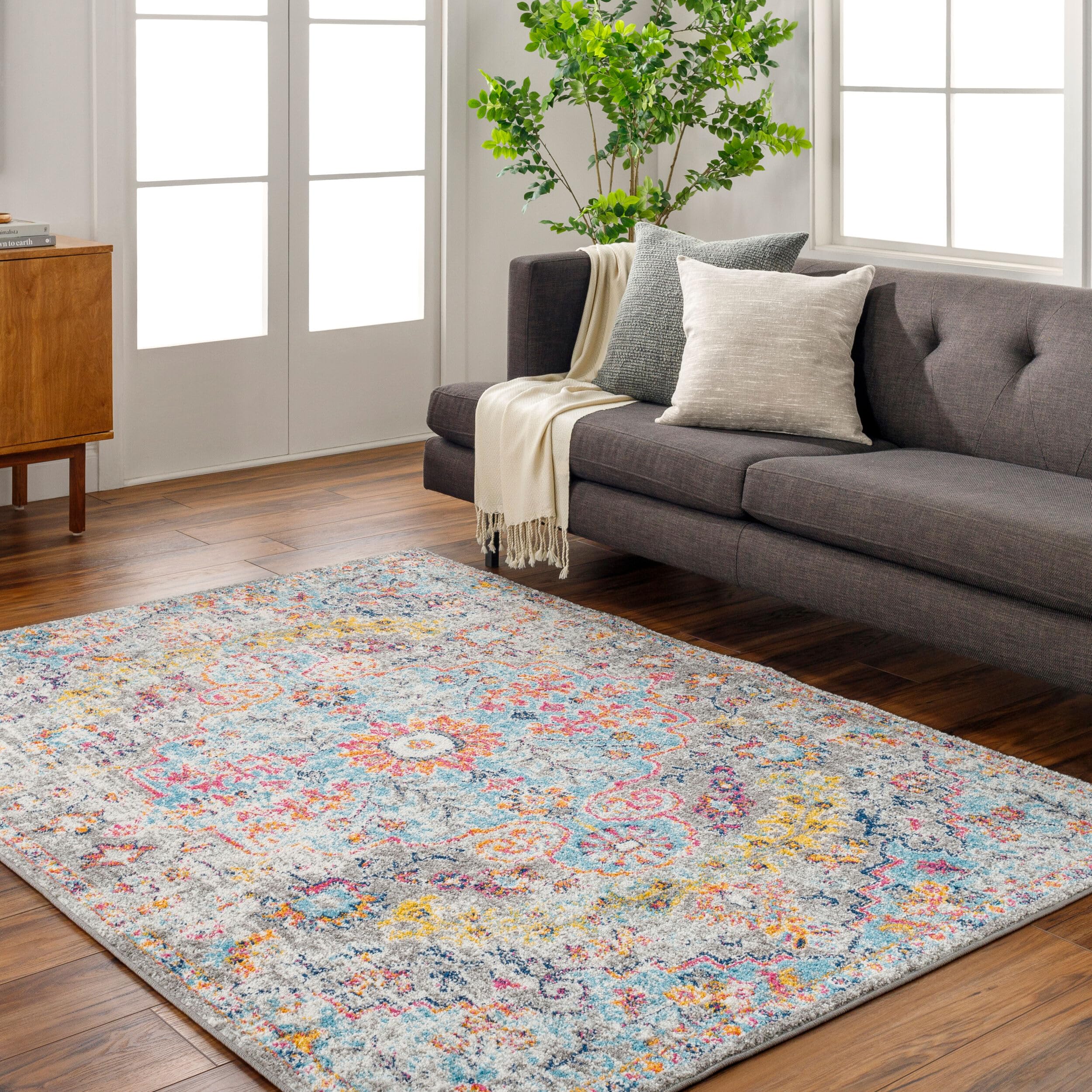 Livabliss Odelia Vintage Bohemian Area Rug, 710 x 103, Aqua