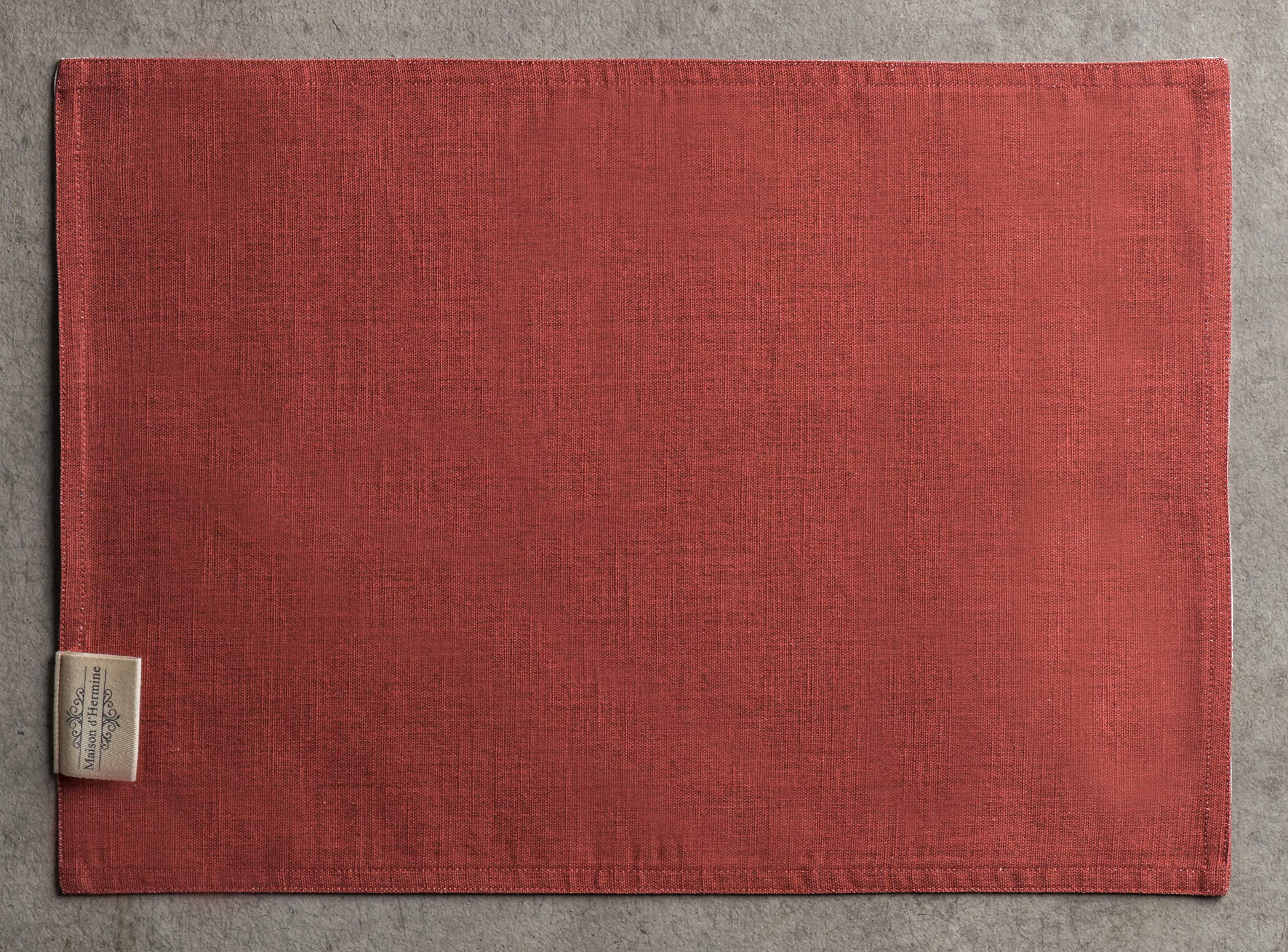 Maison D' Hermine Placemats 100% Cottonset Of 4 Dinner Placemat, Decorative Washable Cloth Placemat, Dining, Buffet Parties & Ca