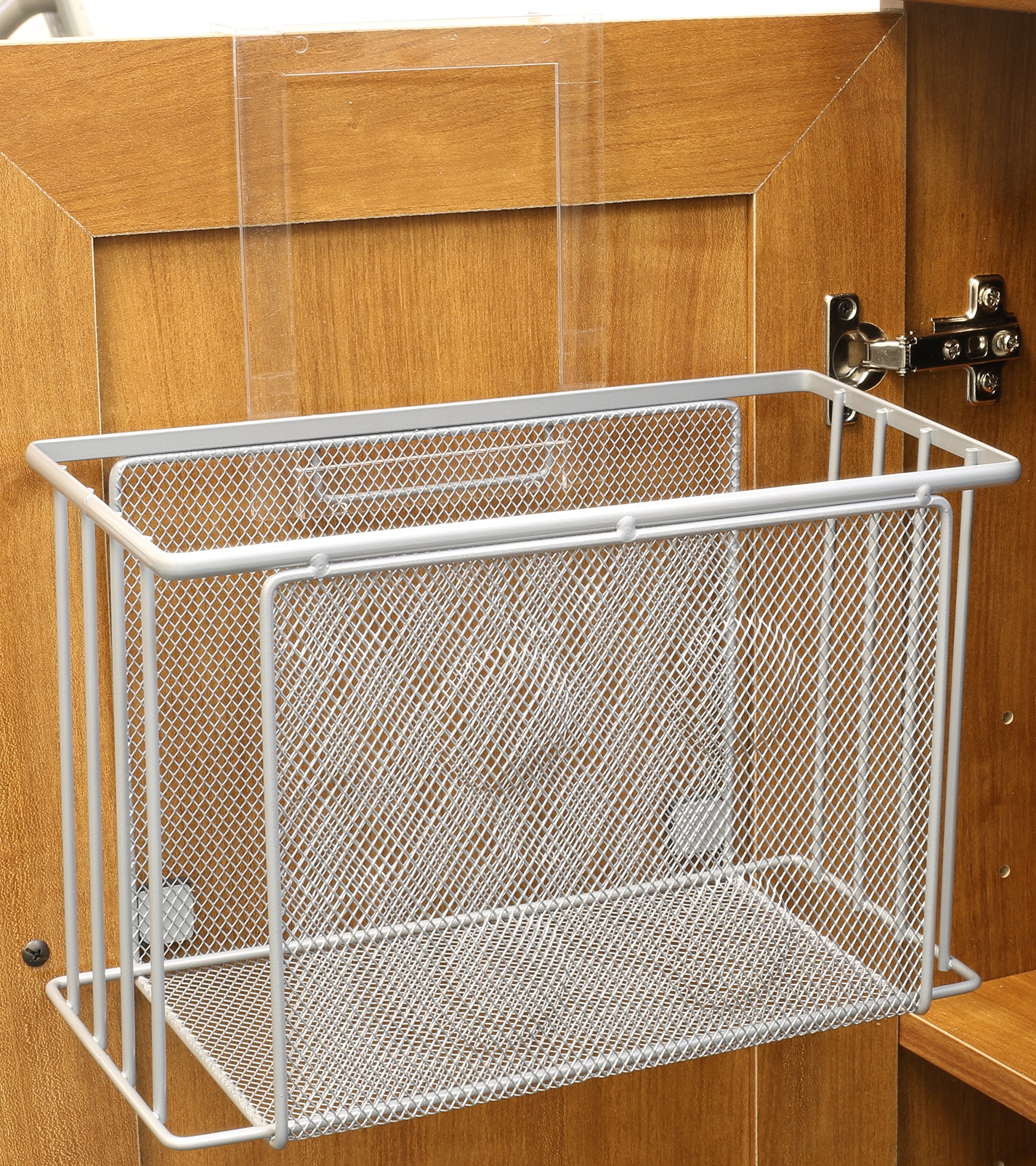Deco Brothers Over Cabinet Door Organizer, Silver