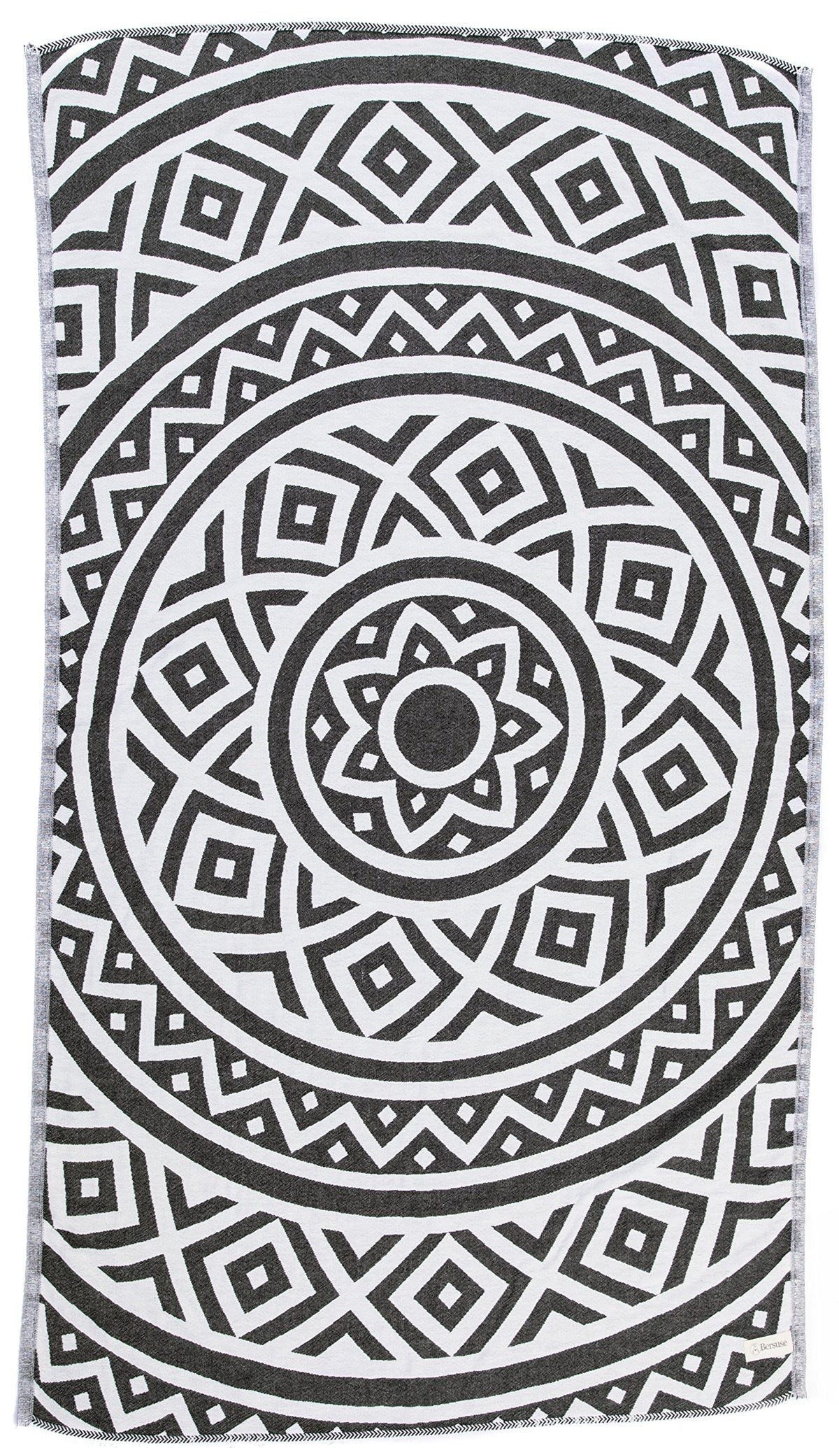 Bersuse 100% Cotton Venice Turkish Towel Beach Towel Bath Towel Dual Layer Peshtemal Beach Blanket Beach Essentials - 39X71 Inch